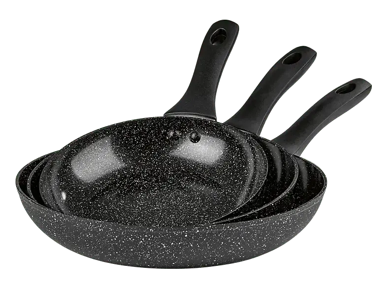 bratmaxx 15627 Pfannenset 3tlg. (Aluminium, 20+24+28cm)