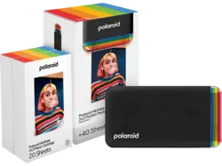 Polaroid Hi&middot;Print Gen2 2x3 Starter Set, Sofortbilddrucker, Bluetooth, WLAN, Schwarz