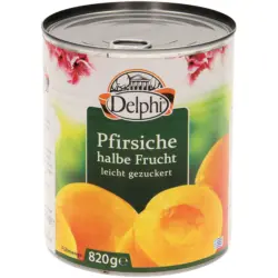 Pfirsiche halbe Frucht leicht gezuckert