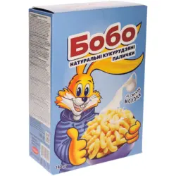 Maisknabbererzeugnis - Bobo - S&uuml;&szlig;e Maisst&auml;bchen mit Milchgeschmack.