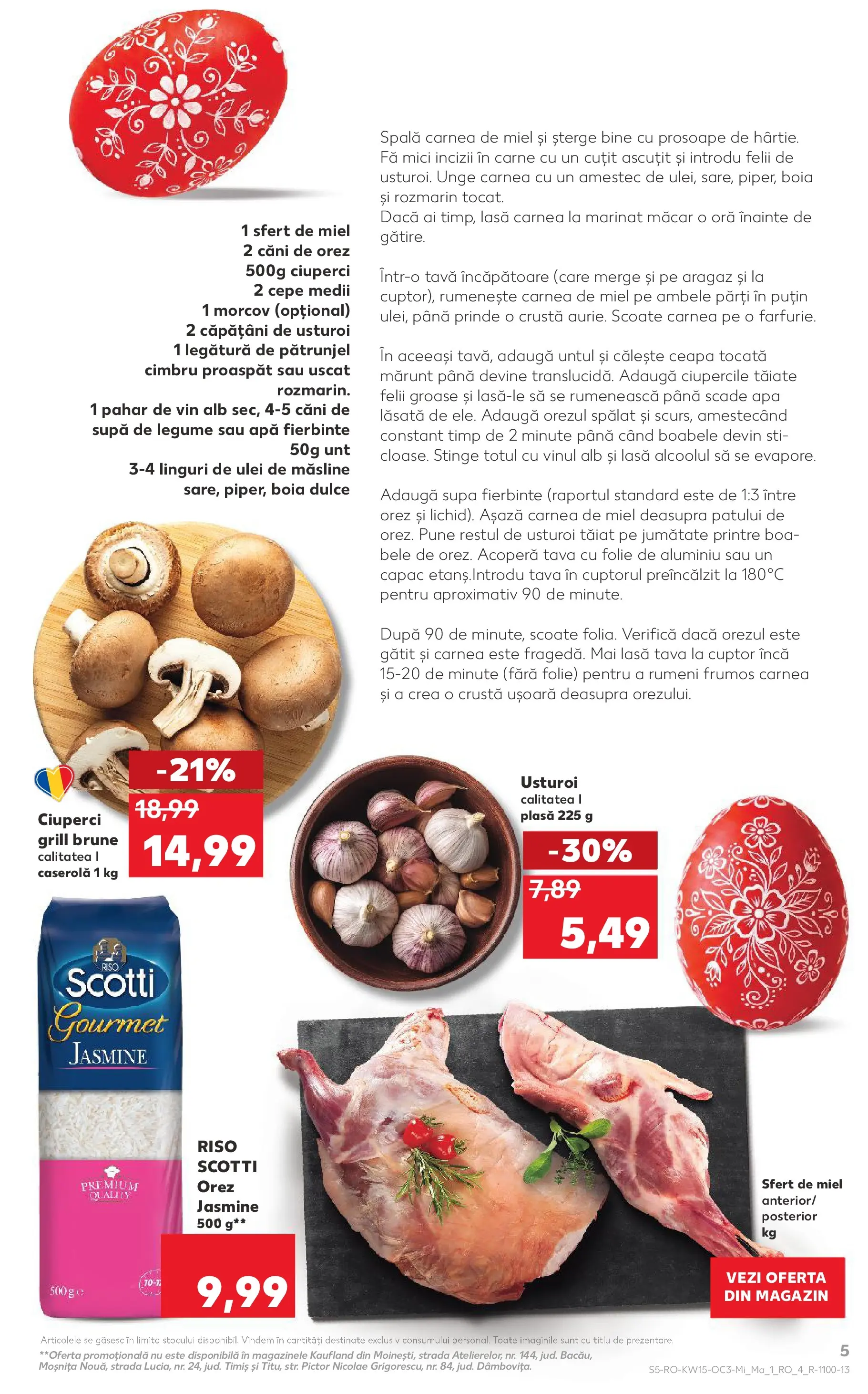 Kaufland Alexandria 08.04.2026 - Revista si Oferta | Pagină: 5 | Produse: Pătrunjel, Cuțit, Vin, Orez