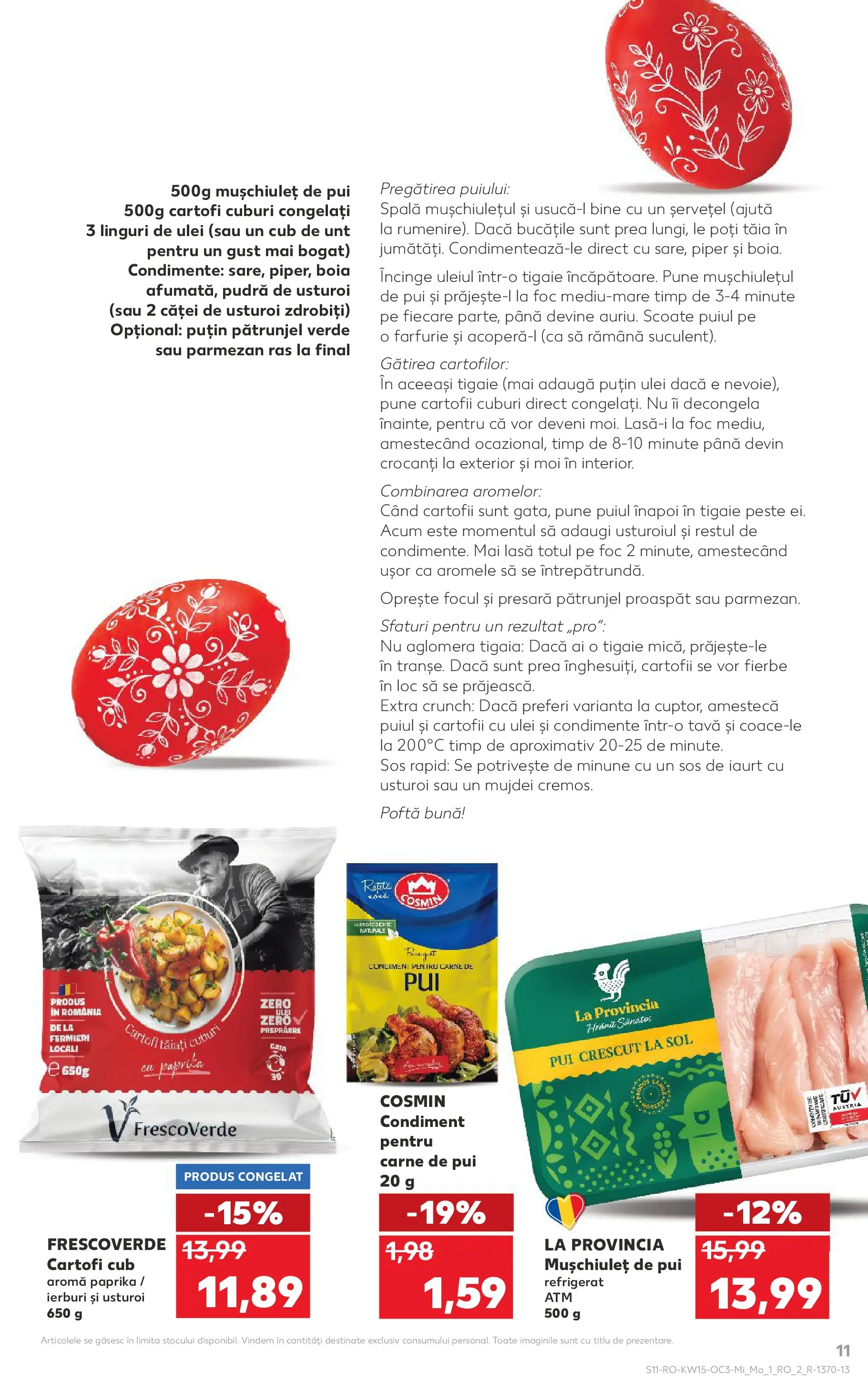 Kaufland Alexandria 08.04.2026 - Revista si Oferta | Pagină: 11 | Produse: Tigaie, Iaurt, Ulei, Cartofi