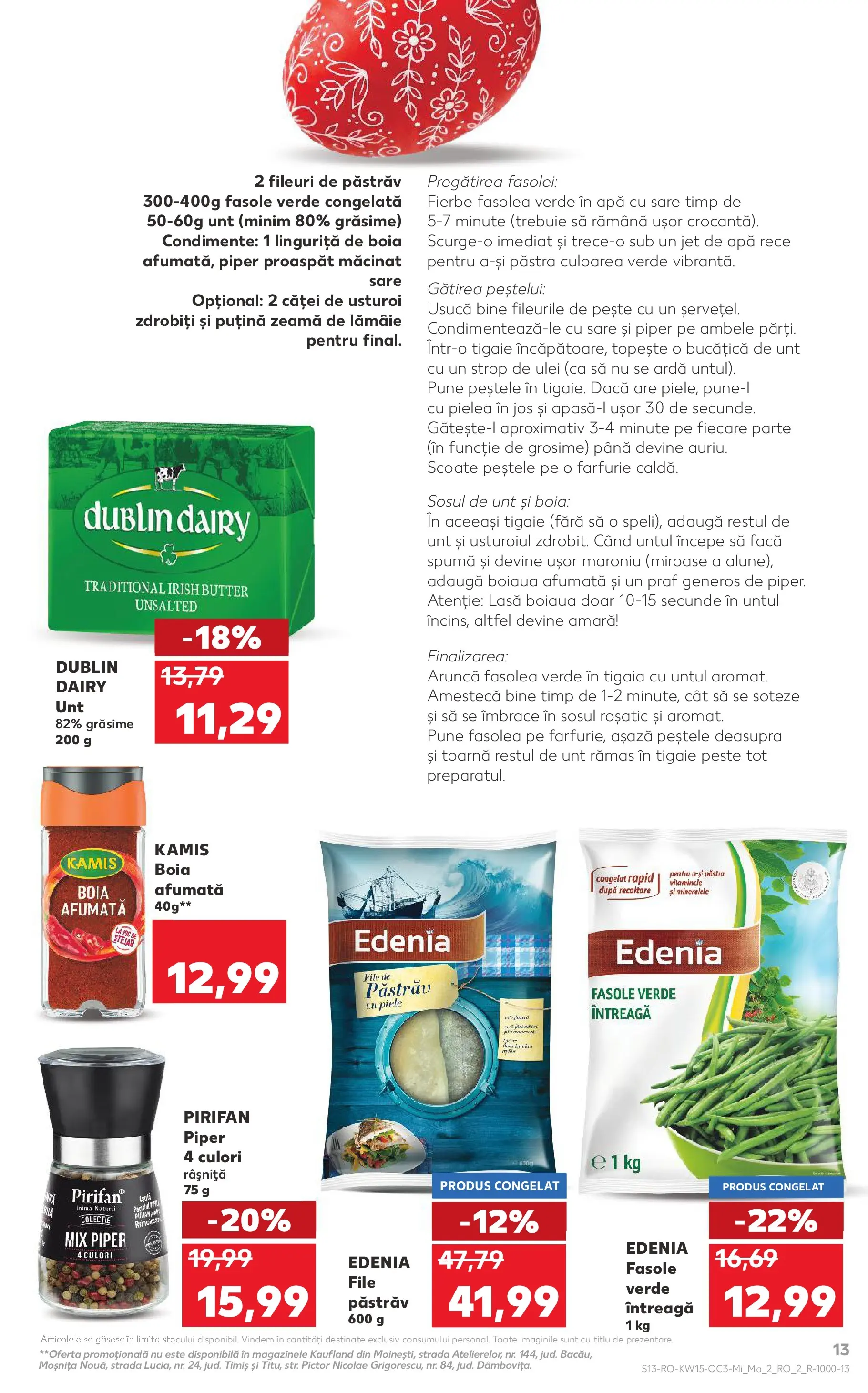 Kaufland Alexandria 08.04.2026 - Revista si Oferta | Pagină: 13 | Produse: Farfurie, Fasole verde, Lămâie, Usturoi