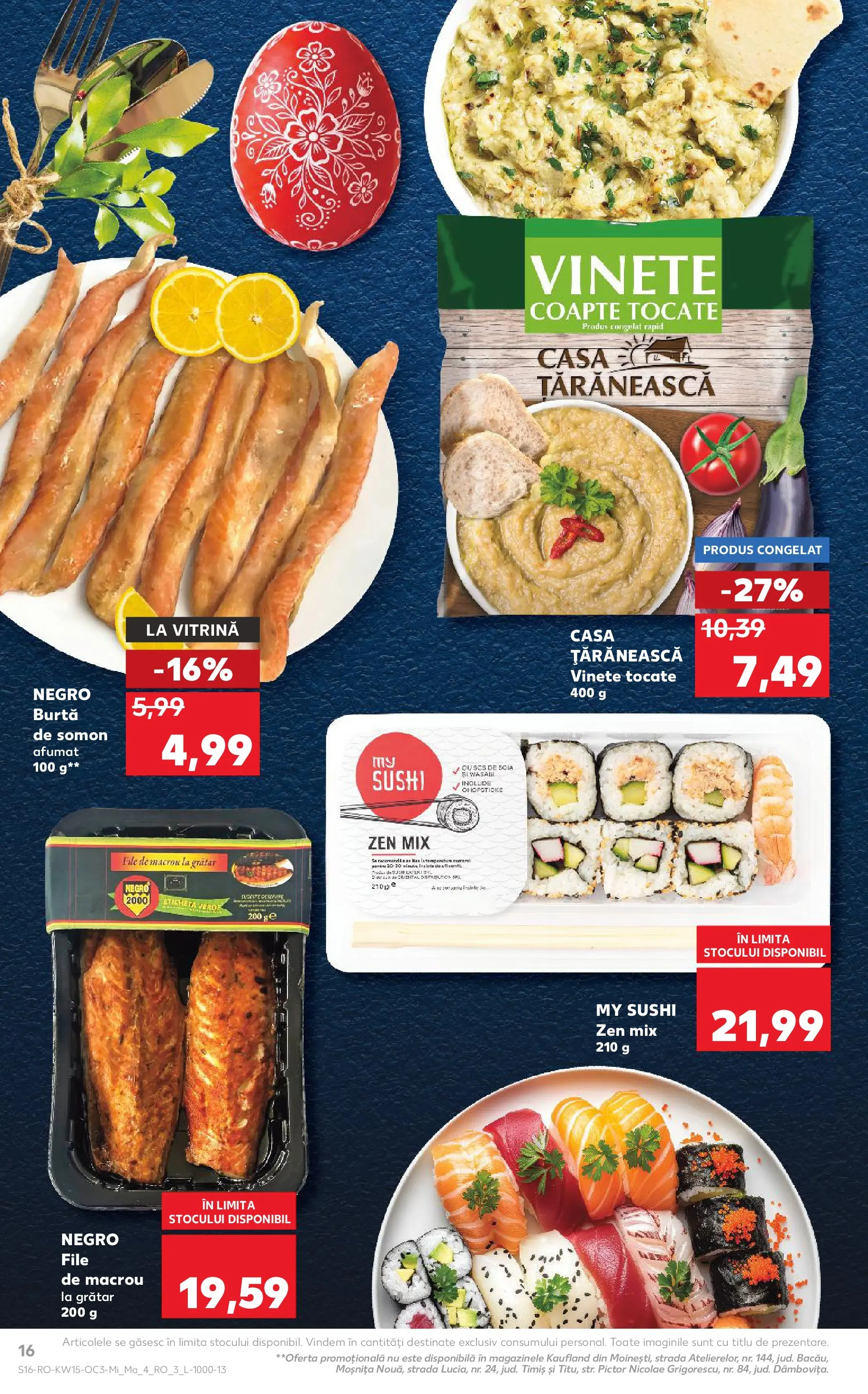 Kaufland Alexandria 08.04.2026 - Revista si Oferta | Pagină: 16 | Produse: Grătar, Sushi, Vitrină