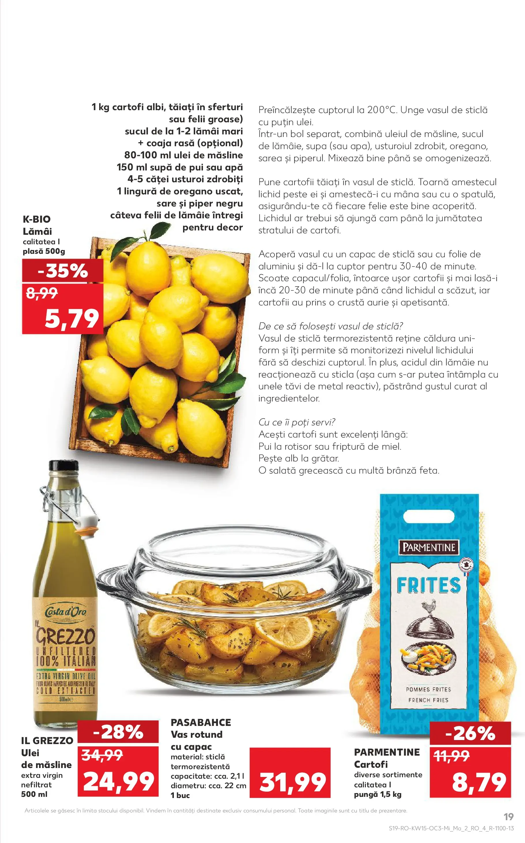 Kaufland Alexandria 08.04.2026 - Revista si Oferta | Pagină: 19 | Produse: Pungă, Ulei, Pește, Sare