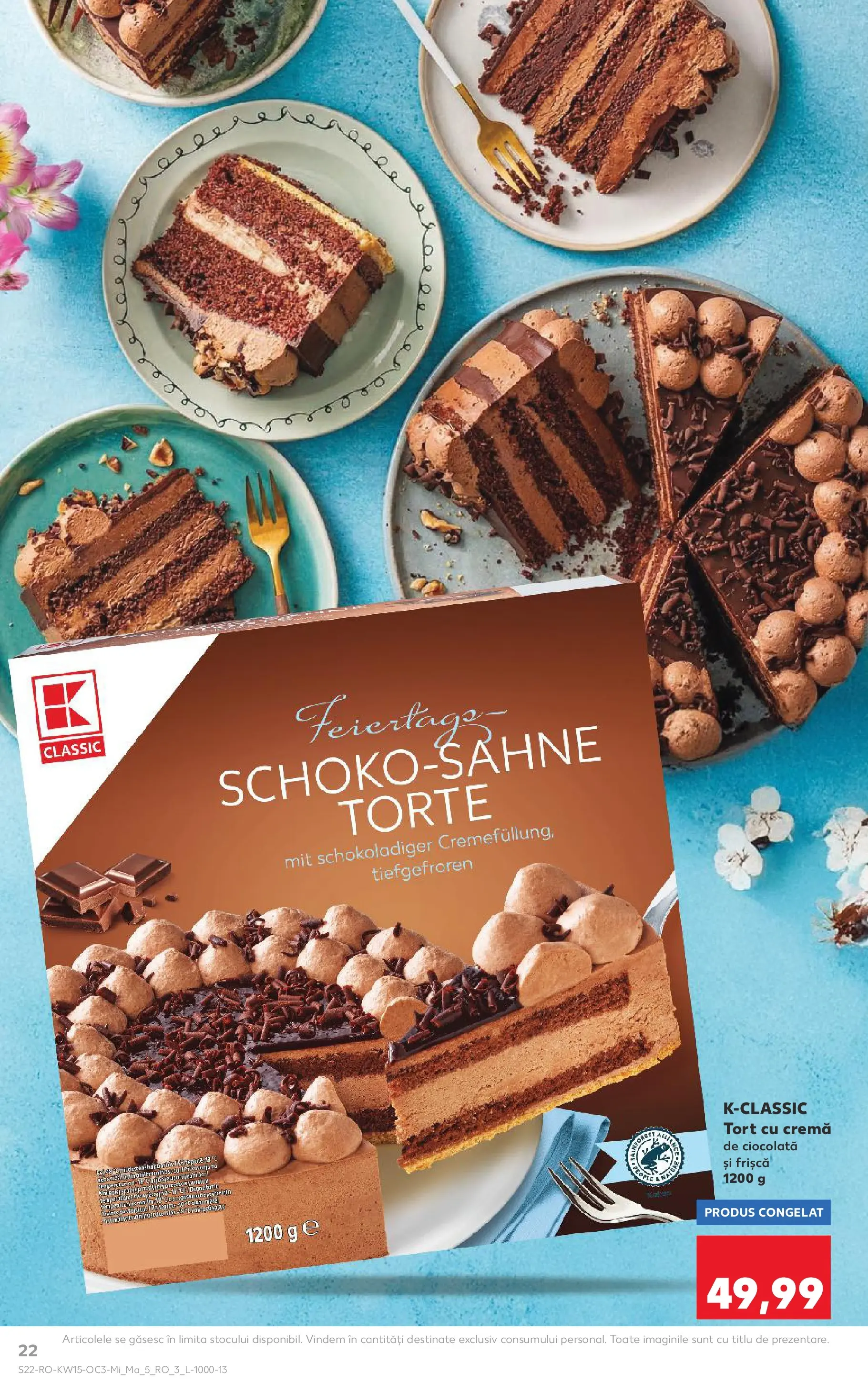 Kaufland Alexandria 08.04.2026 - Revista si Oferta | Pagină: 22 | Produse: Tort, Cremă, Ciocolată, Frișcă