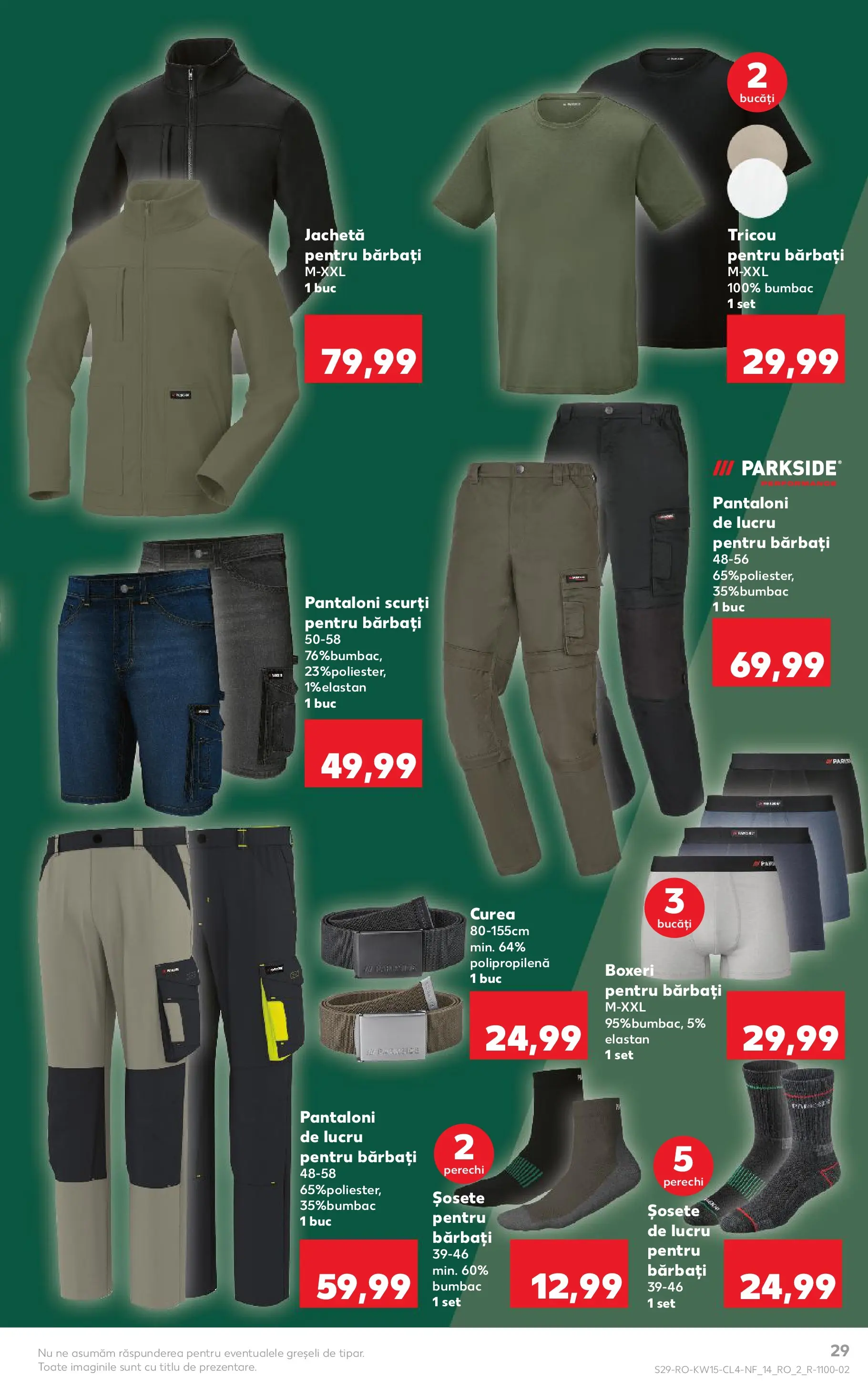 Kaufland Brașov 07.04.2026 - Revista si Oferta | Pagină: 29 | Produse: Kestane, Pantaloni, Pantaloni scurți, Boxeri