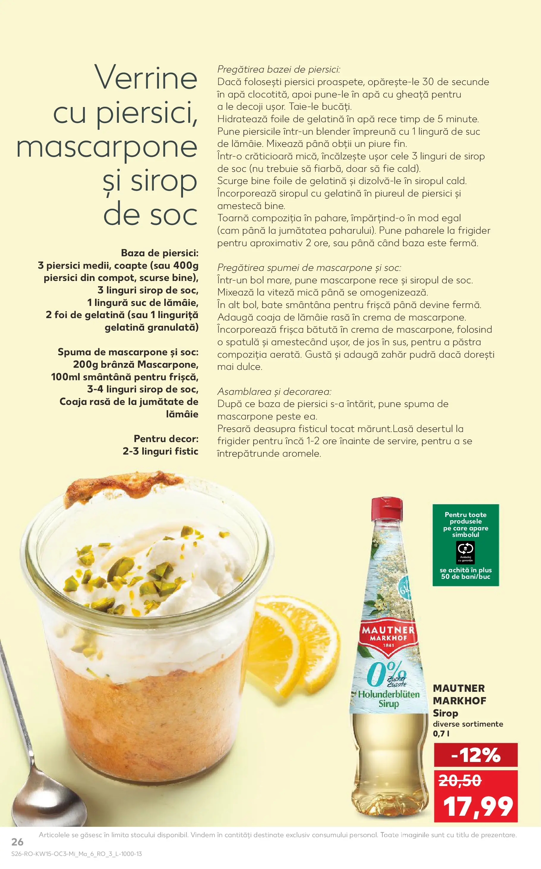 Kaufland Satu Mare 08.04.2026 - Revista si Oferta | Pagină: 26 | Produse: Linguri, Frișcă, Mascarpone, Zahăr