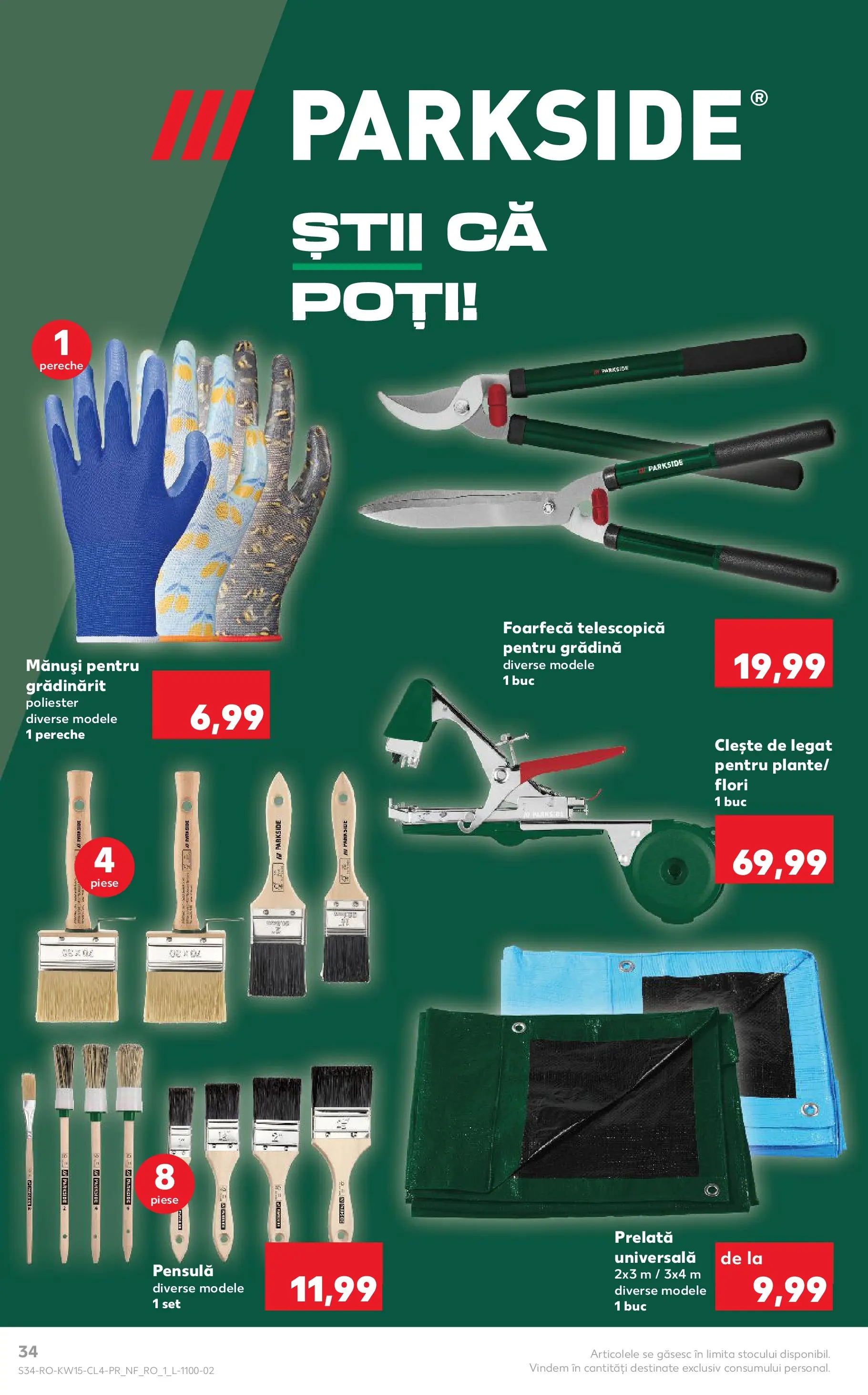 Kaufland Brașov 07.04.2026 - Revista si Oferta | Pagină: 34 | Produse: Mănuși, Clește