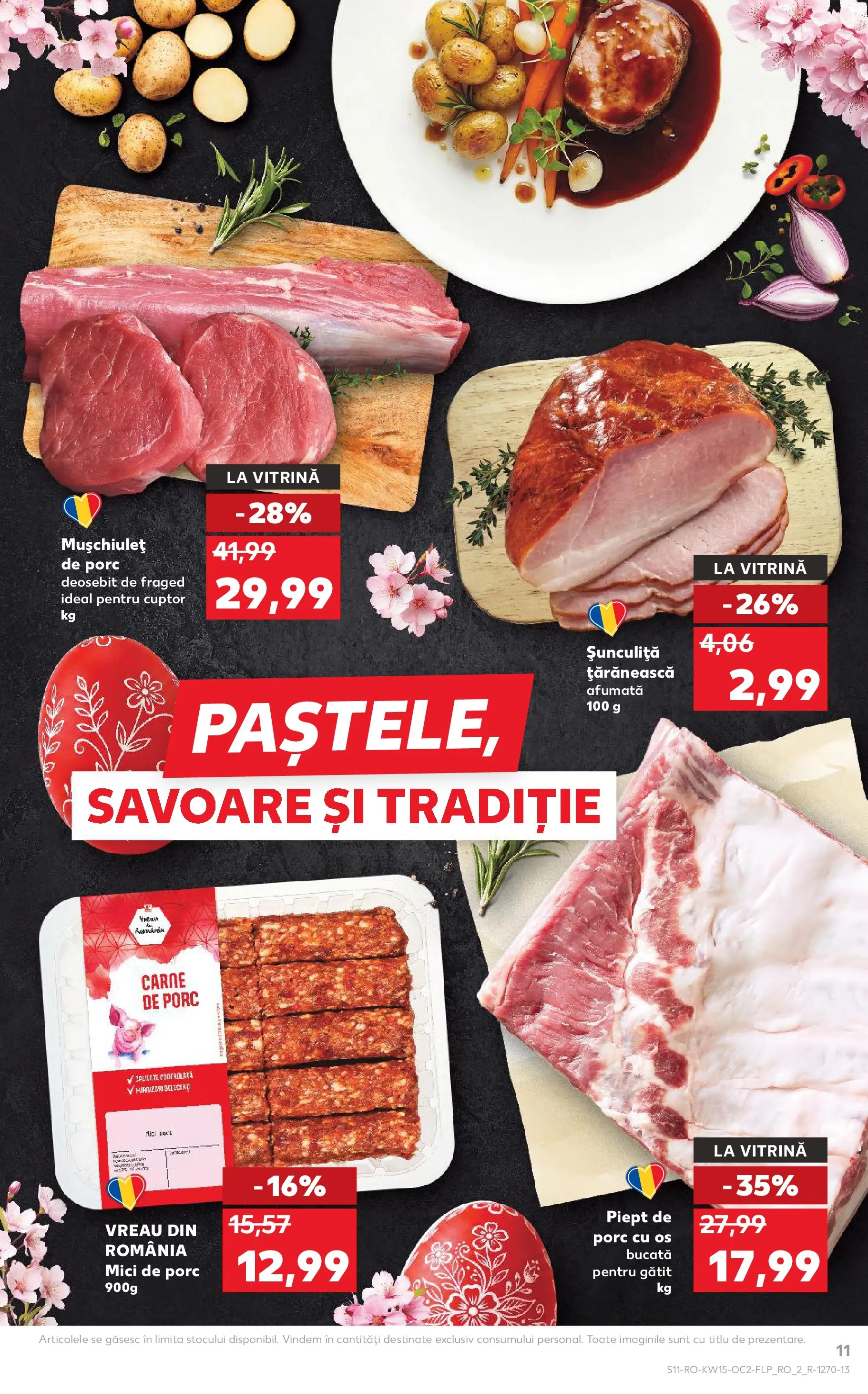 Kaufland Brașov 08.04.2026 - Revista si Oferta | Pagină: 11 | Produse: Cuptor, Vitrină, Mici, Carne De Porc