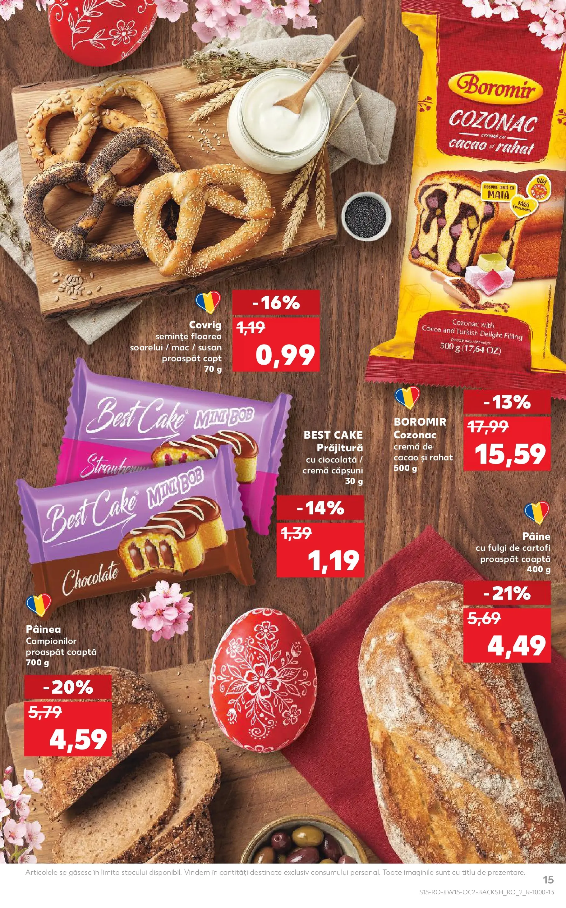 Kaufland Domnesti 08.04.2026 - Revista si Oferta | Pagină: 15 | Produse: Semințe, Cremă, Ciocolată, Căpșuni