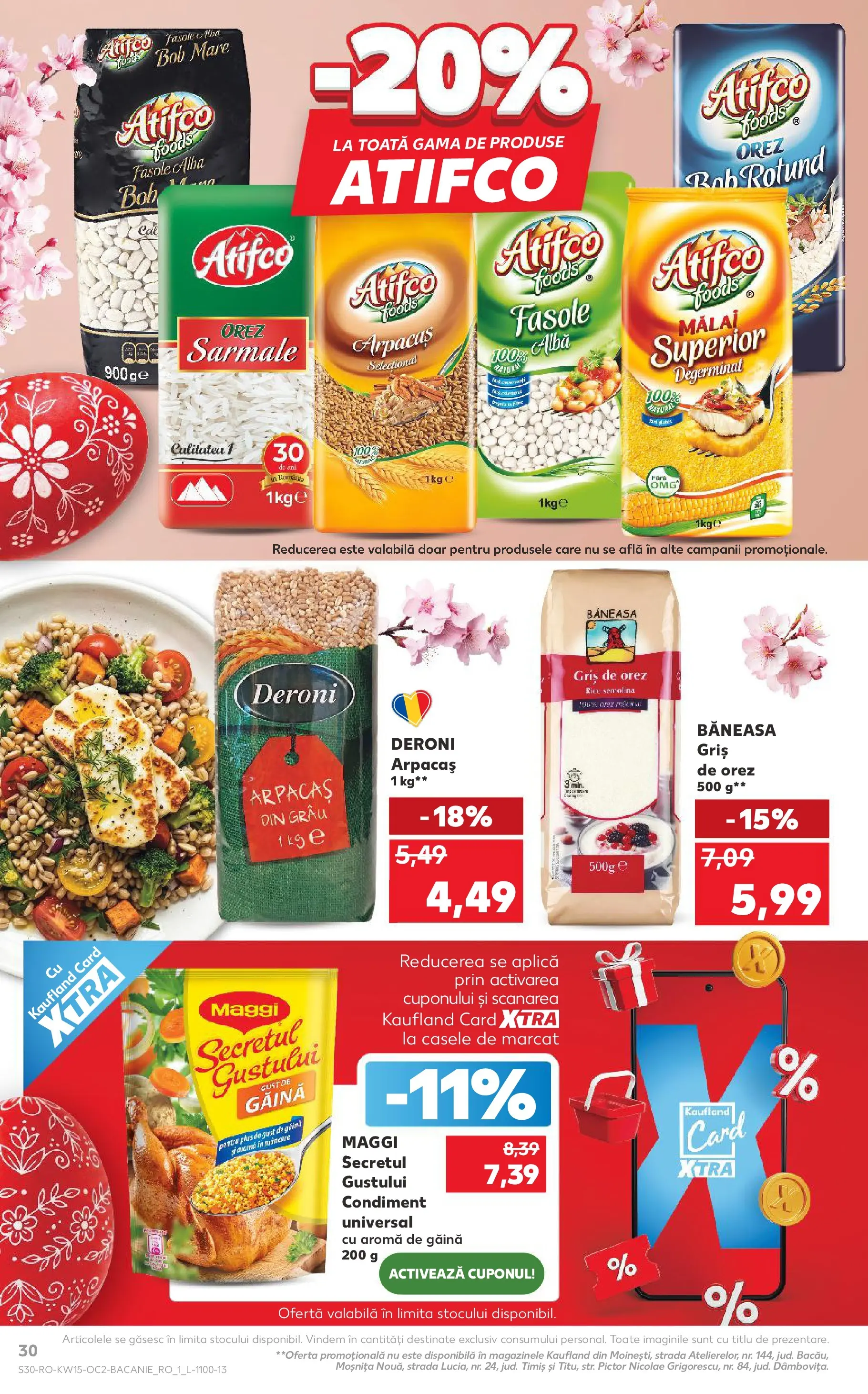 Kaufland Bârlad 08.04.2026 - Revista si Oferta | Pagină: 30 | Produse: Orez, Mălai, Fasole albă