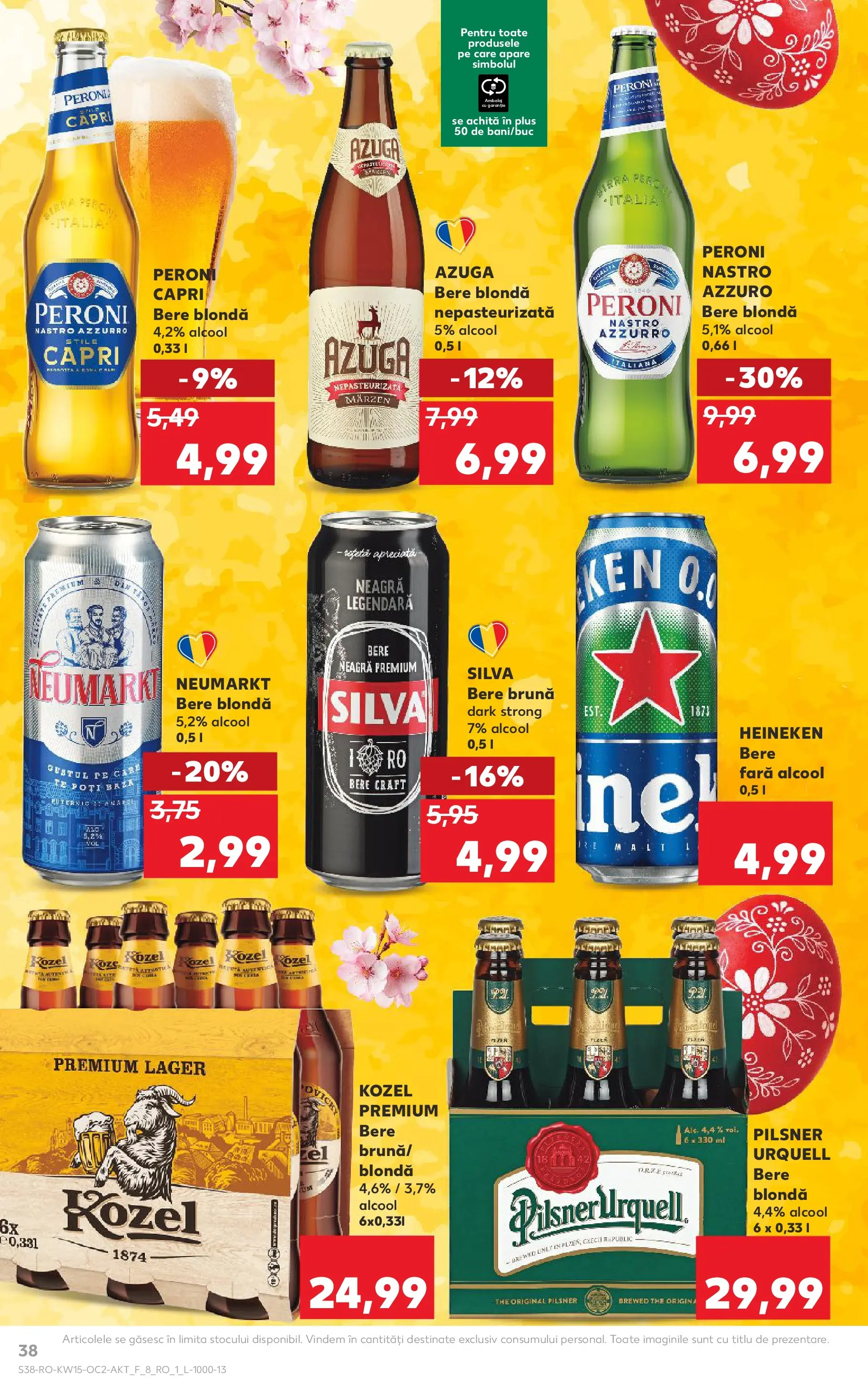 Kaufland Domnesti 08.04.2026 - Revista si Oferta | Pagină: 38 | Produse: Bere