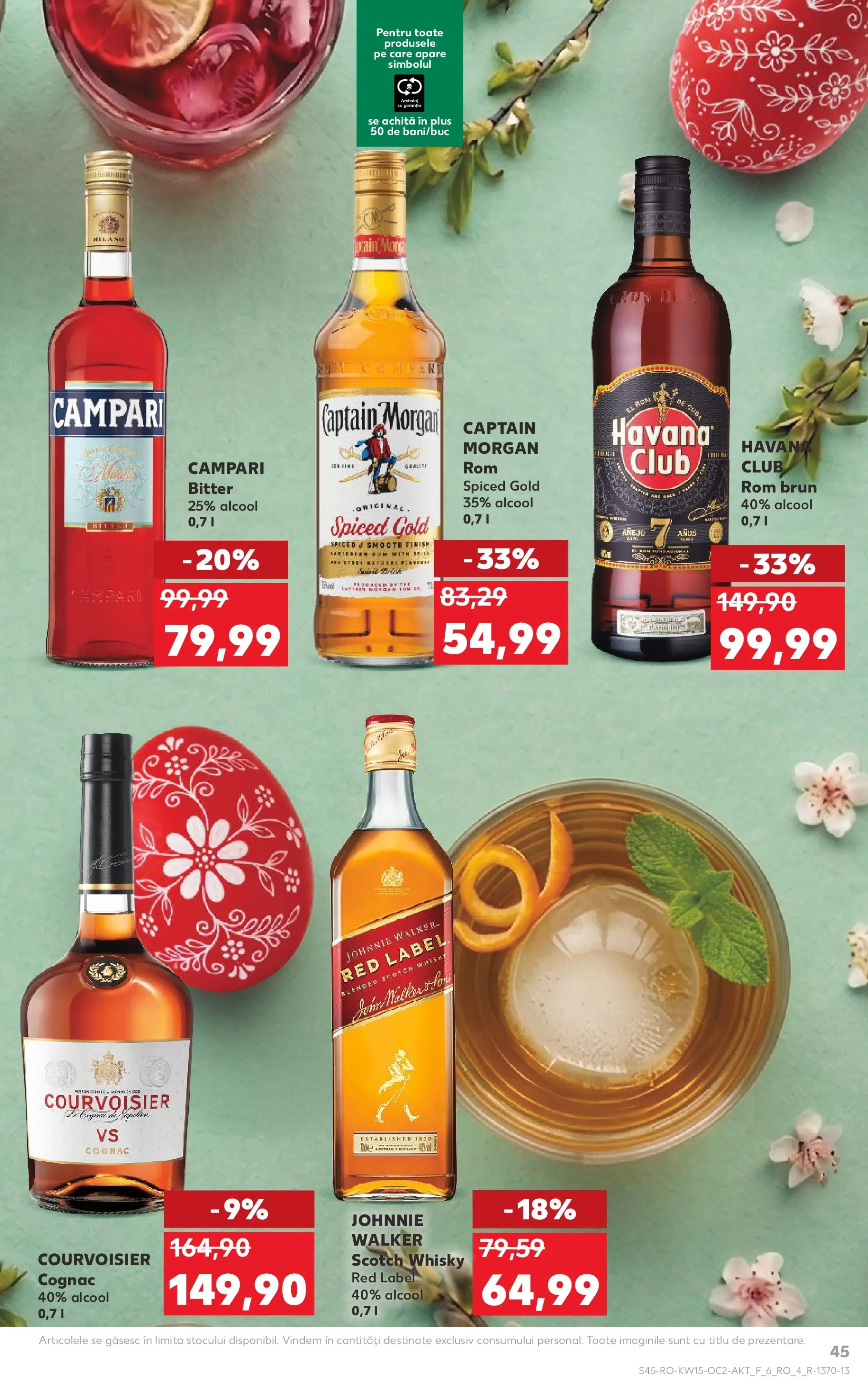 Kaufland Codlea 08.04.2026 - Revista si Oferta | Pagină: 45 | Produse: Rom, Ușă