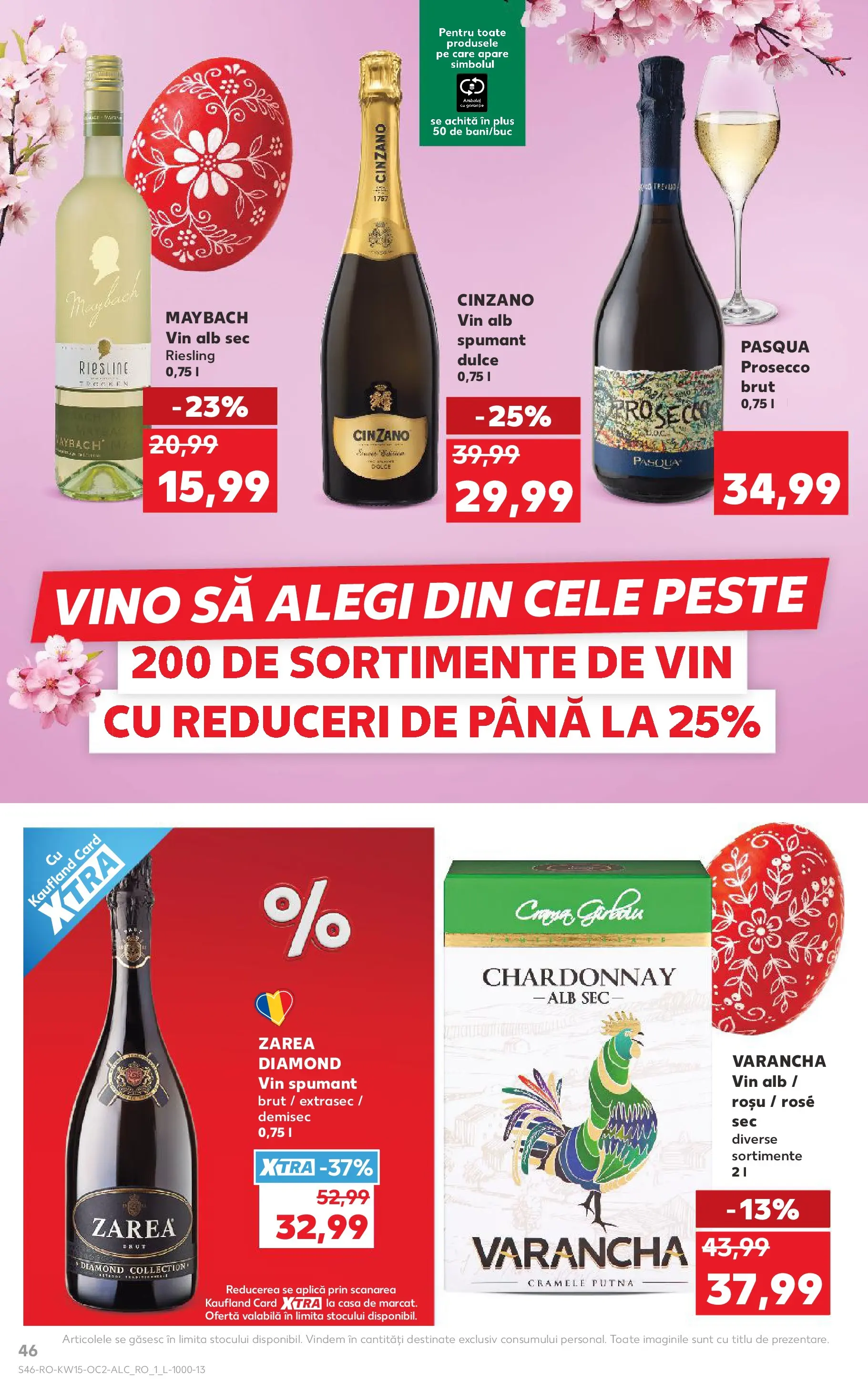Kaufland Domnesti 08.04.2026 - Revista si Oferta | Pagină: 46 | Produse: Prosecco, Vin, Pește