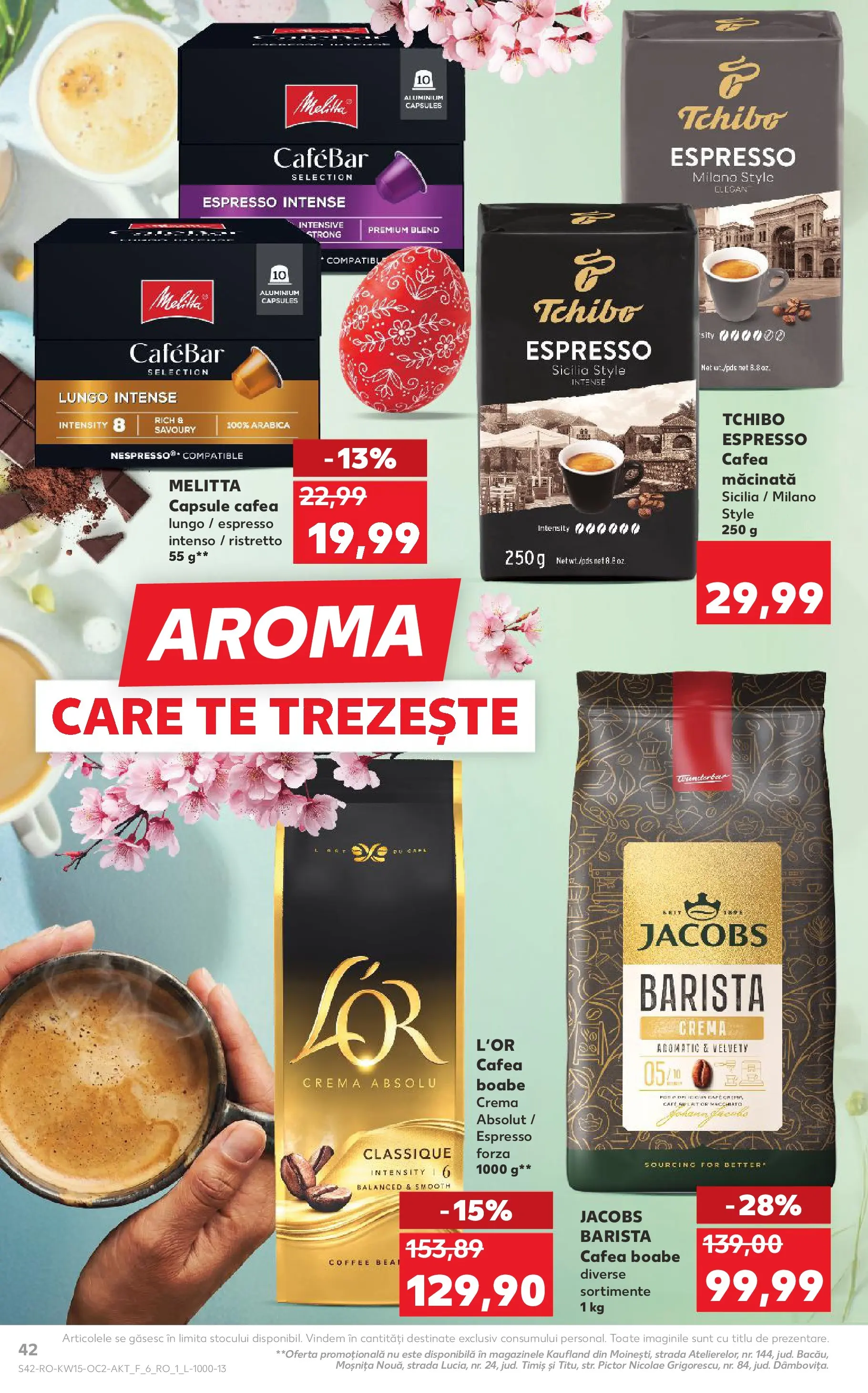 Kaufland Domnesti 08.04.2026 - Revista si Oferta | Pagină: 42 | Produse: Delgeç, Köpek çiti, Cremă, Cafea