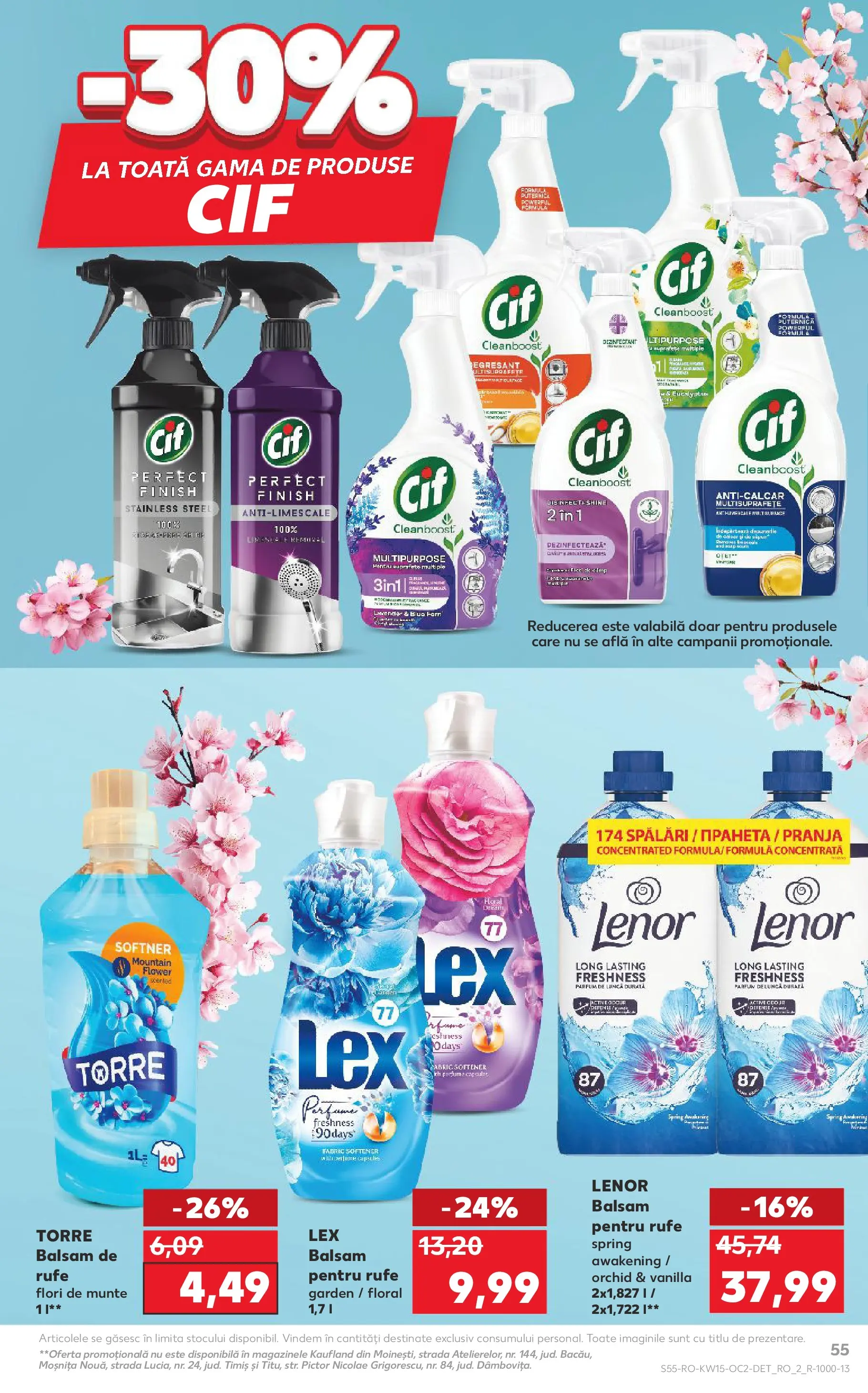 Kaufland Domnesti 08.04.2026 - Revista si Oferta | Pagină: 55 | Produse: Parfum, Balsam, Yorgan, Balsam de rufe