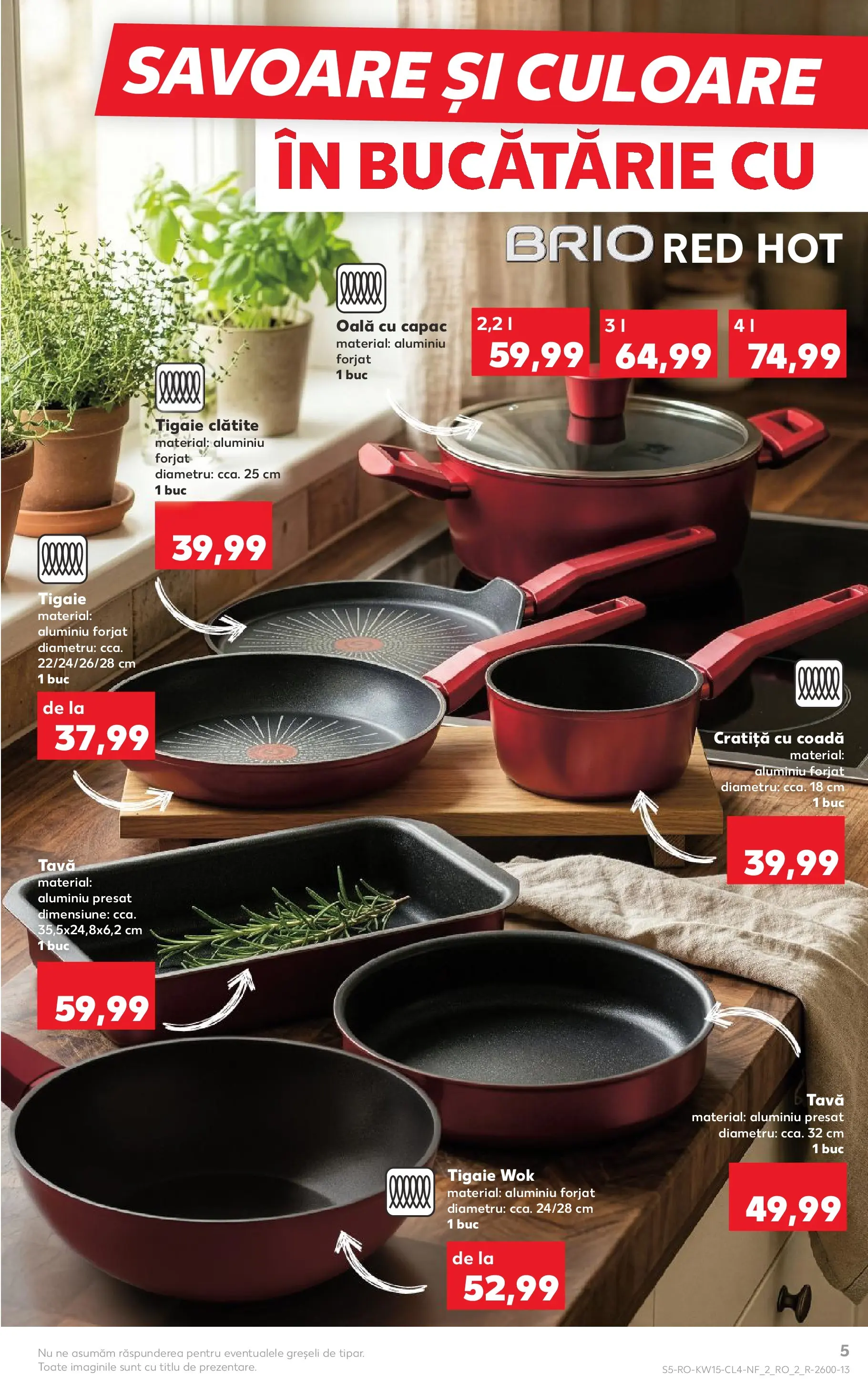 Kaufland Domnesti 07.04.2026 - Revista si Oferta | Pagină: 5 | Produse: Tigaie, Oală, Bucătărie, Clătite