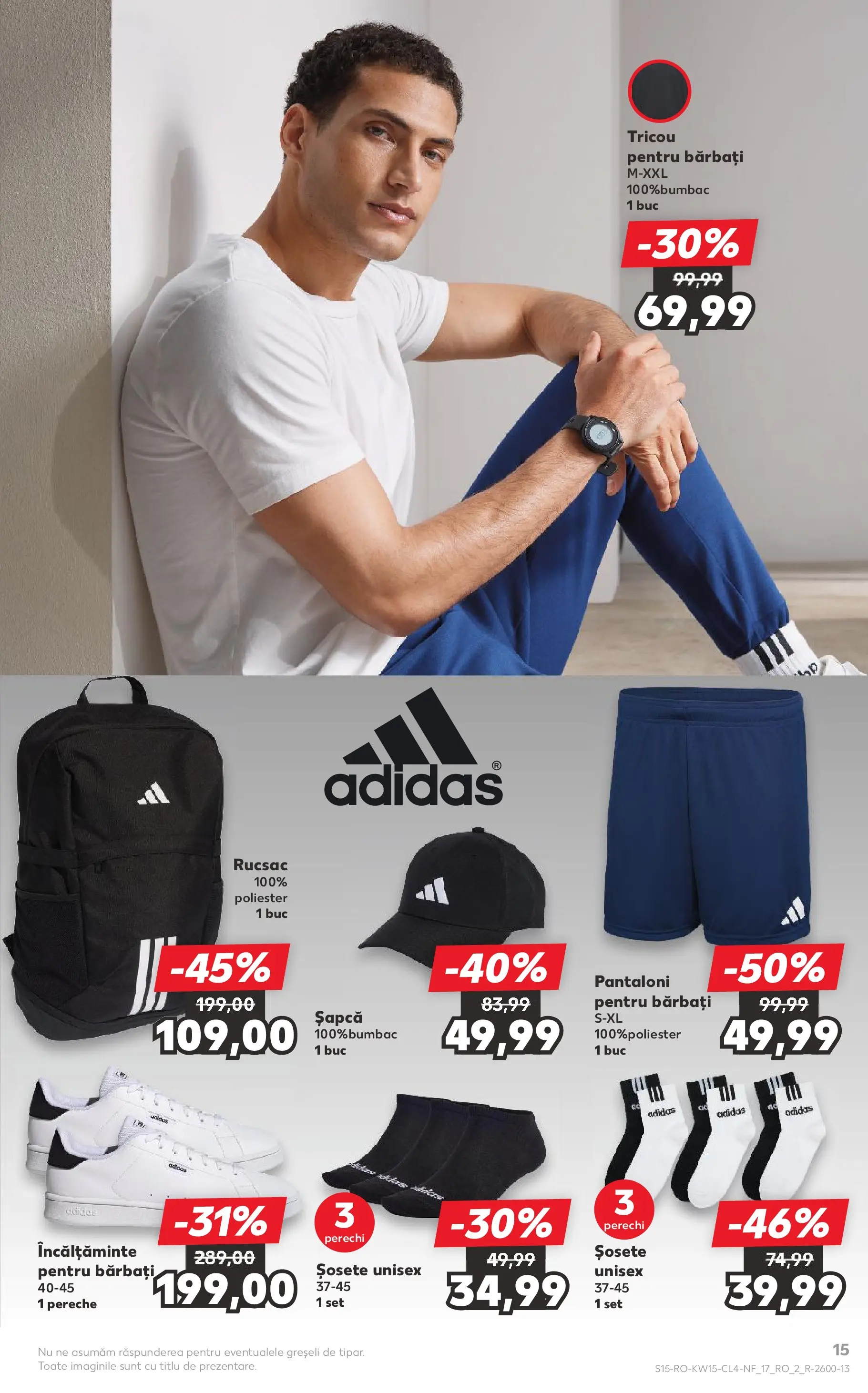 Kaufland Domnesti 07.04.2026 - Revista si Oferta | Pagină: 15 | Produse: Kestane, Tricou, Șosete, Rucsac