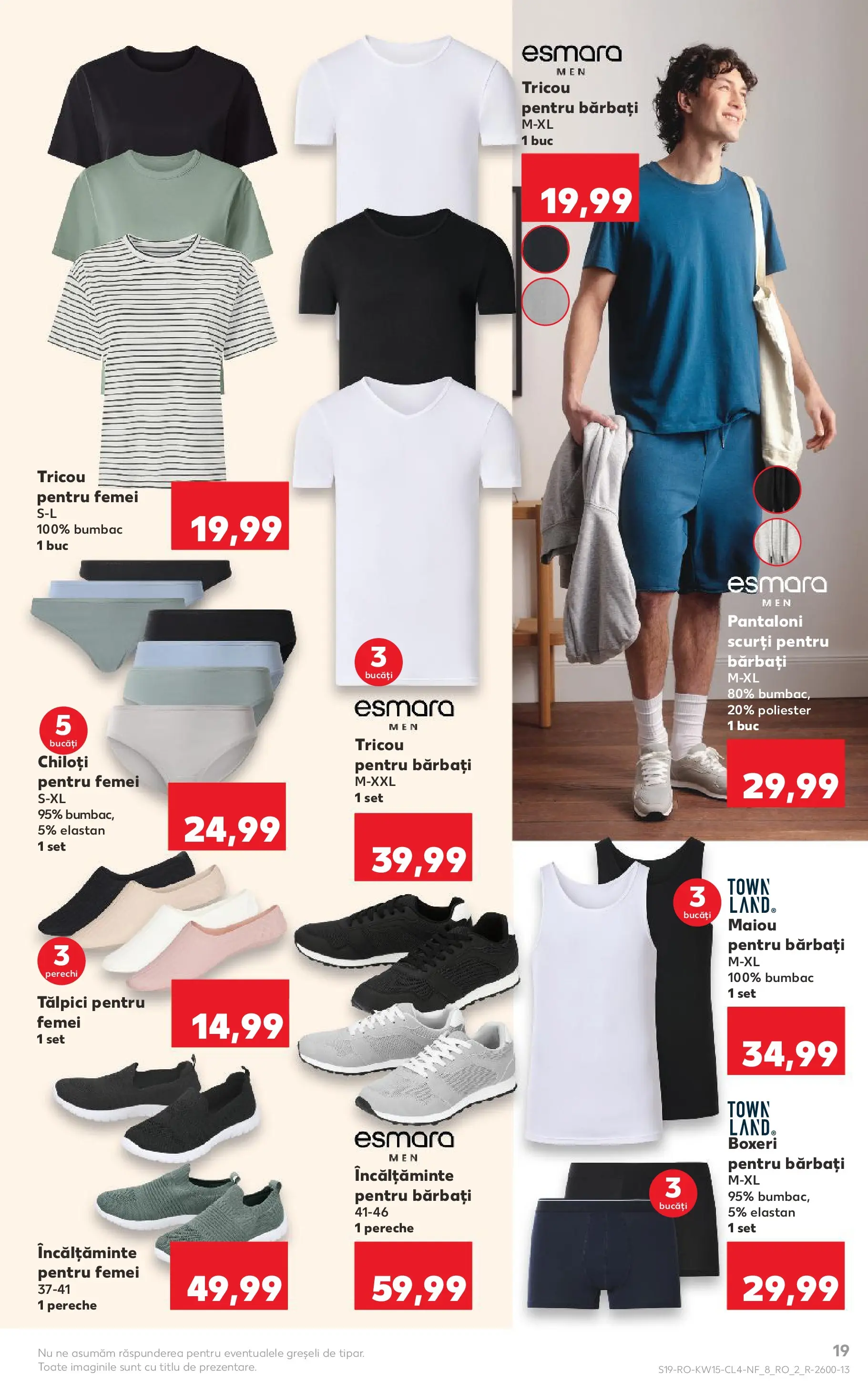 Kaufland Domnesti 07.04.2026 - Revista si Oferta | Pagină: 19 | Produse: Kestane, Tricou, Maiou, Pantaloni scurți