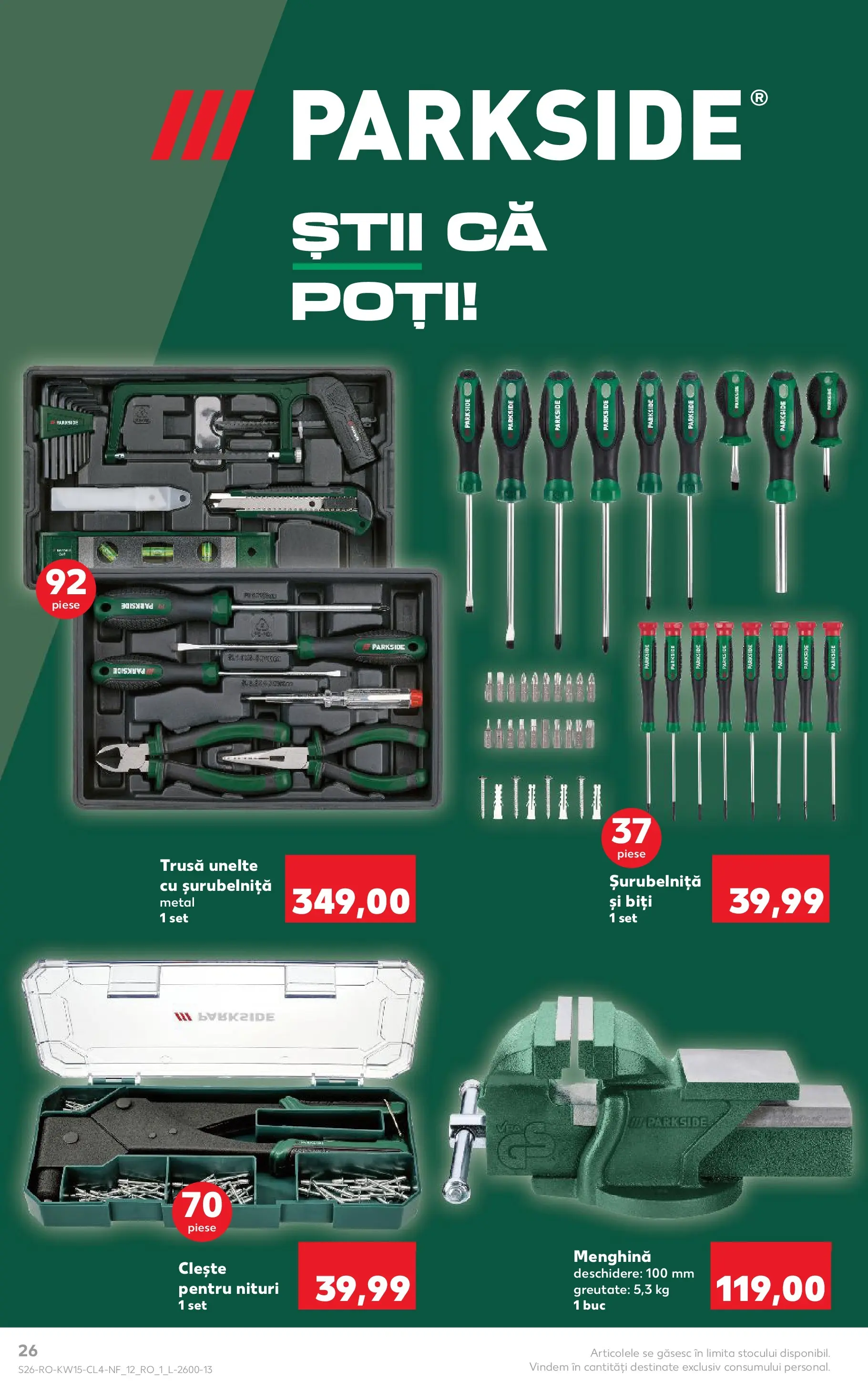 Kaufland Domnesti 07.04.2026 - Revista si Oferta | Pagină: 26 | Produse: Clește