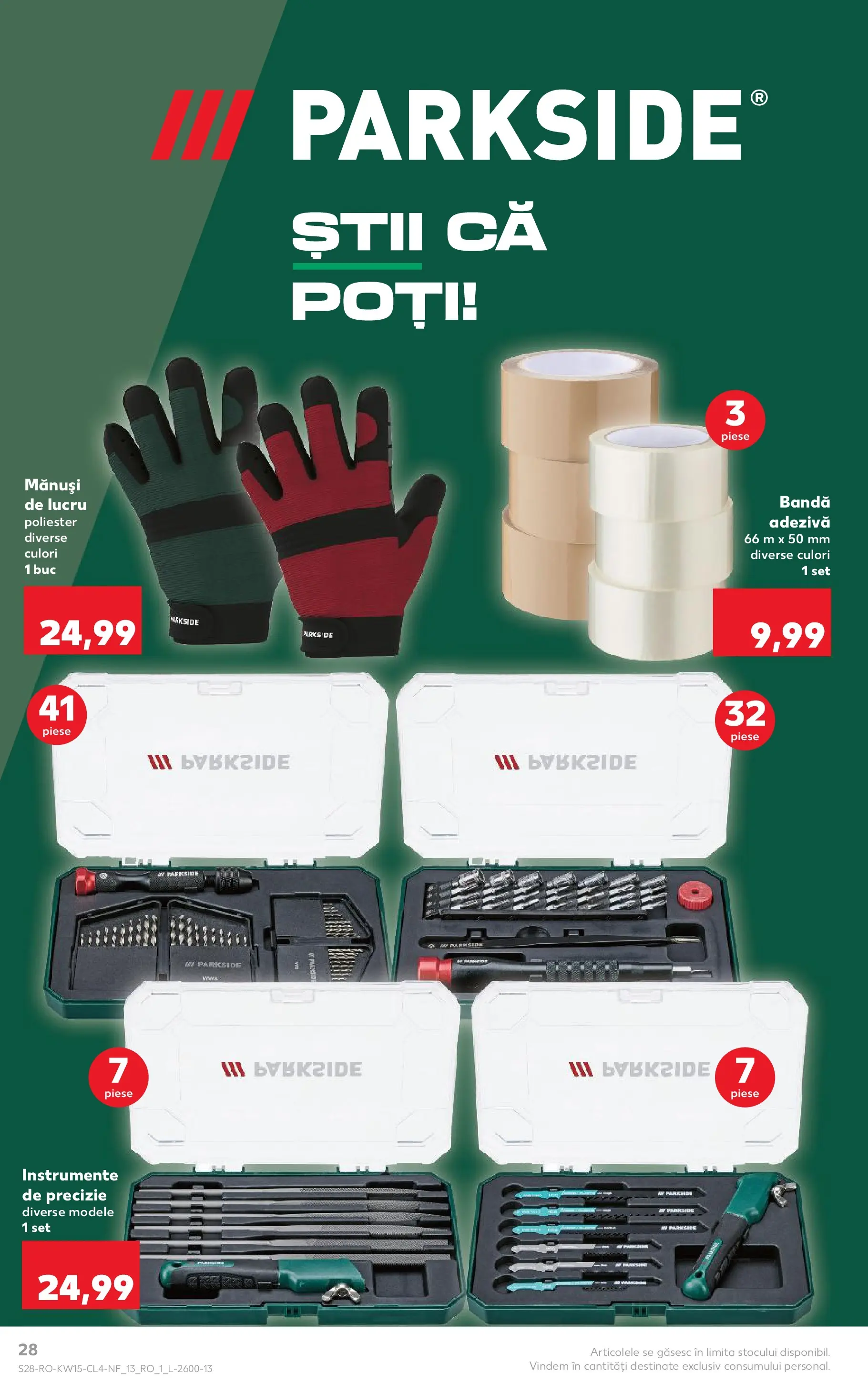 Kaufland Domnesti 07.04.2026 - Revista si Oferta | Pagină: 28 | Produse: Mănuși, Mănuși de lucru