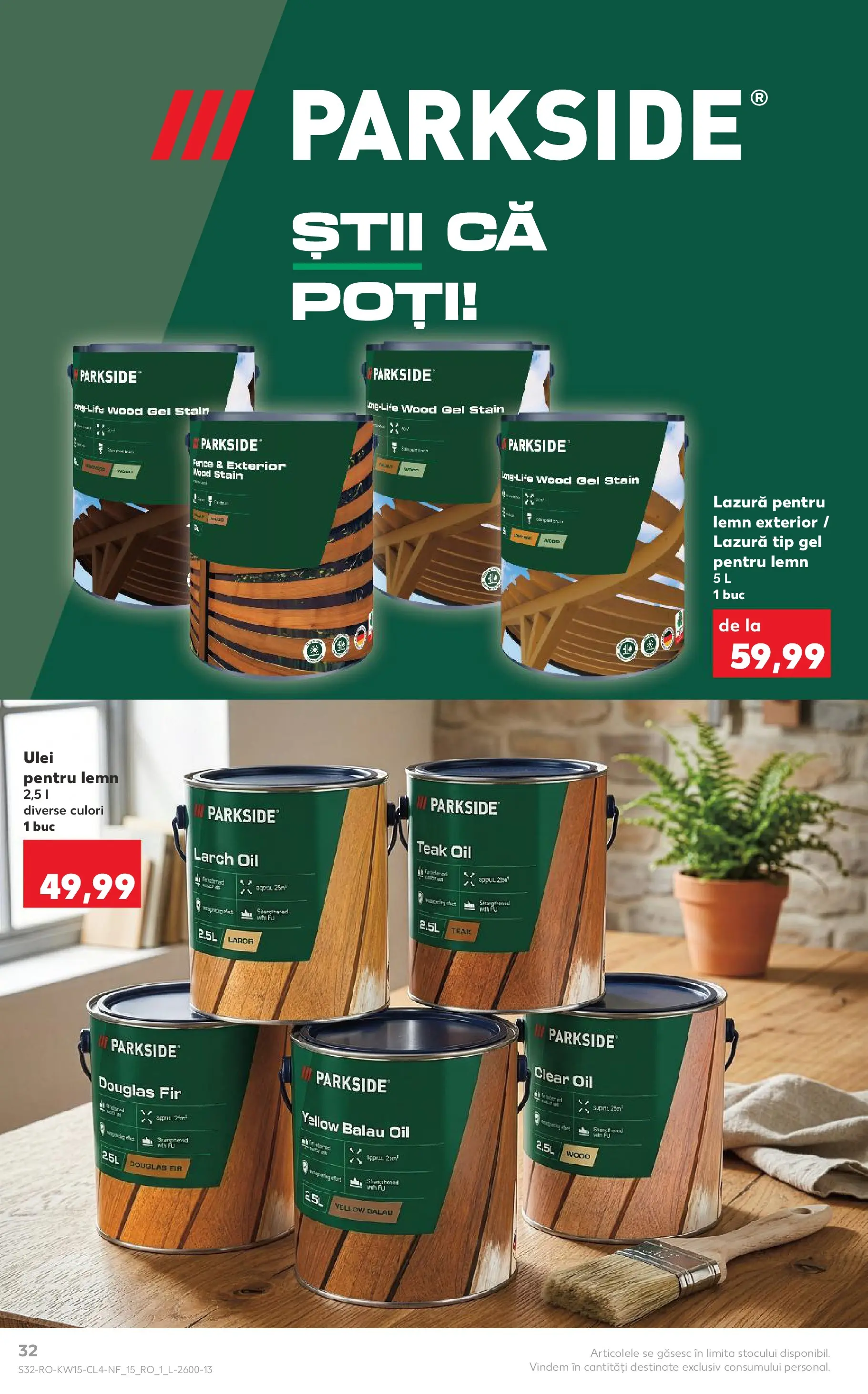 Kaufland Domnesti 07.04.2026 - Revista si Oferta | Pagină: 32 | Produse: Ulei, Lazură