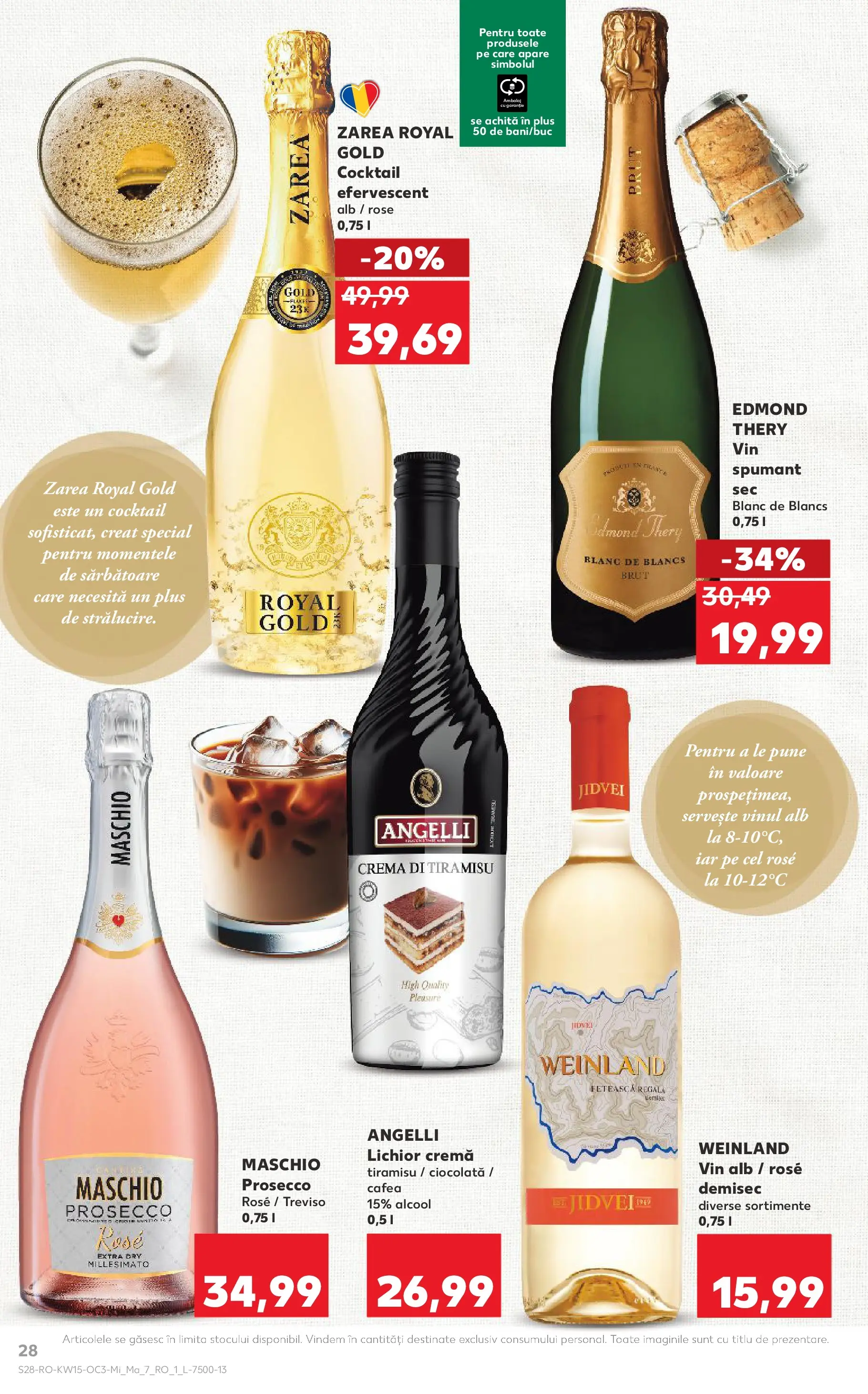 Kaufland Viseu de Sus 08.04.2026 - Revista si Oferta | Pagină: 28 | Produse: Lichior, Cremă, Tiramisu, Vin