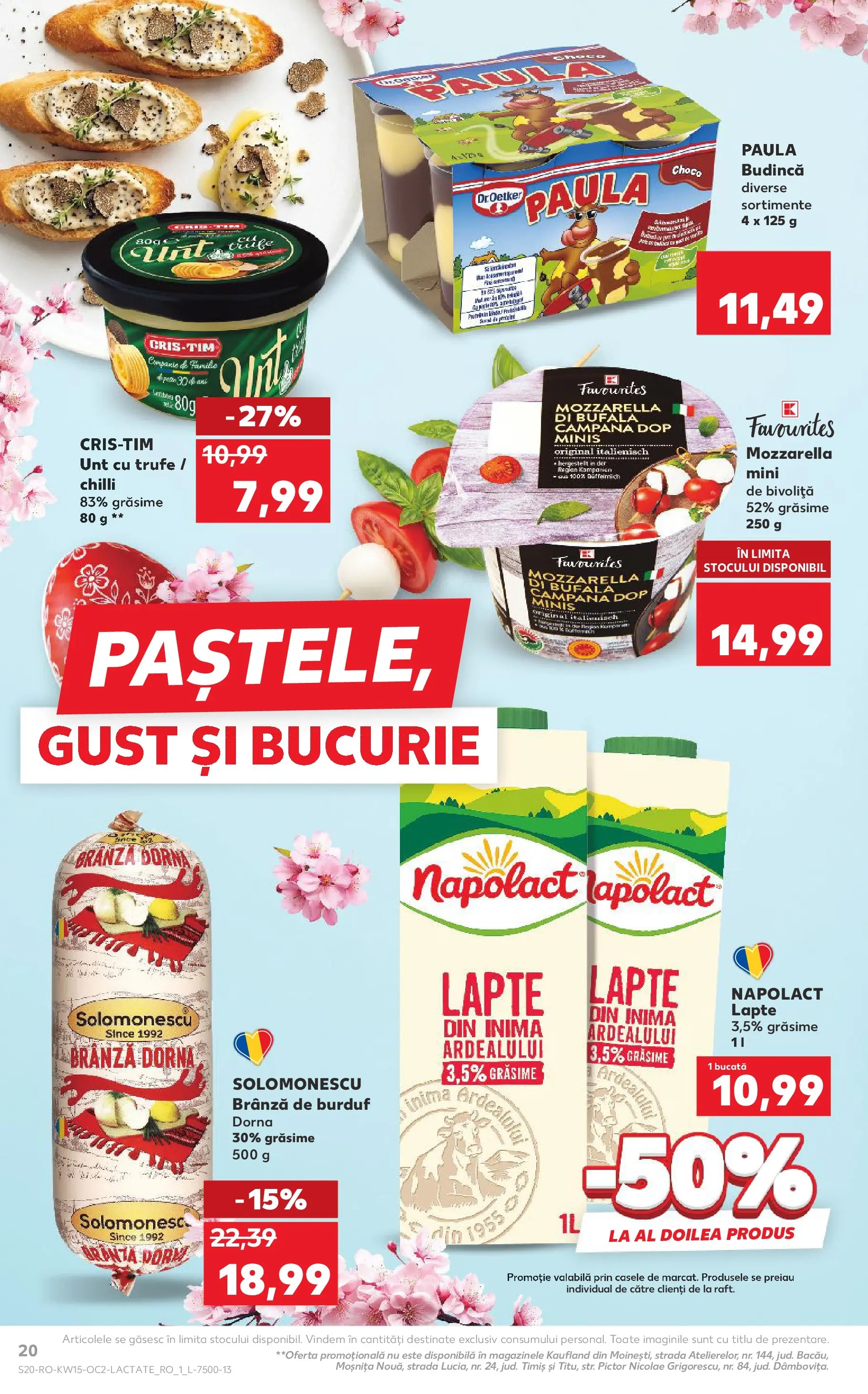 Kaufland Viseu de Sus 08.04.2026 - Revista si Oferta | Pagină: 20 | Produse: Chilli, Mozzarella, Unt, Brânză