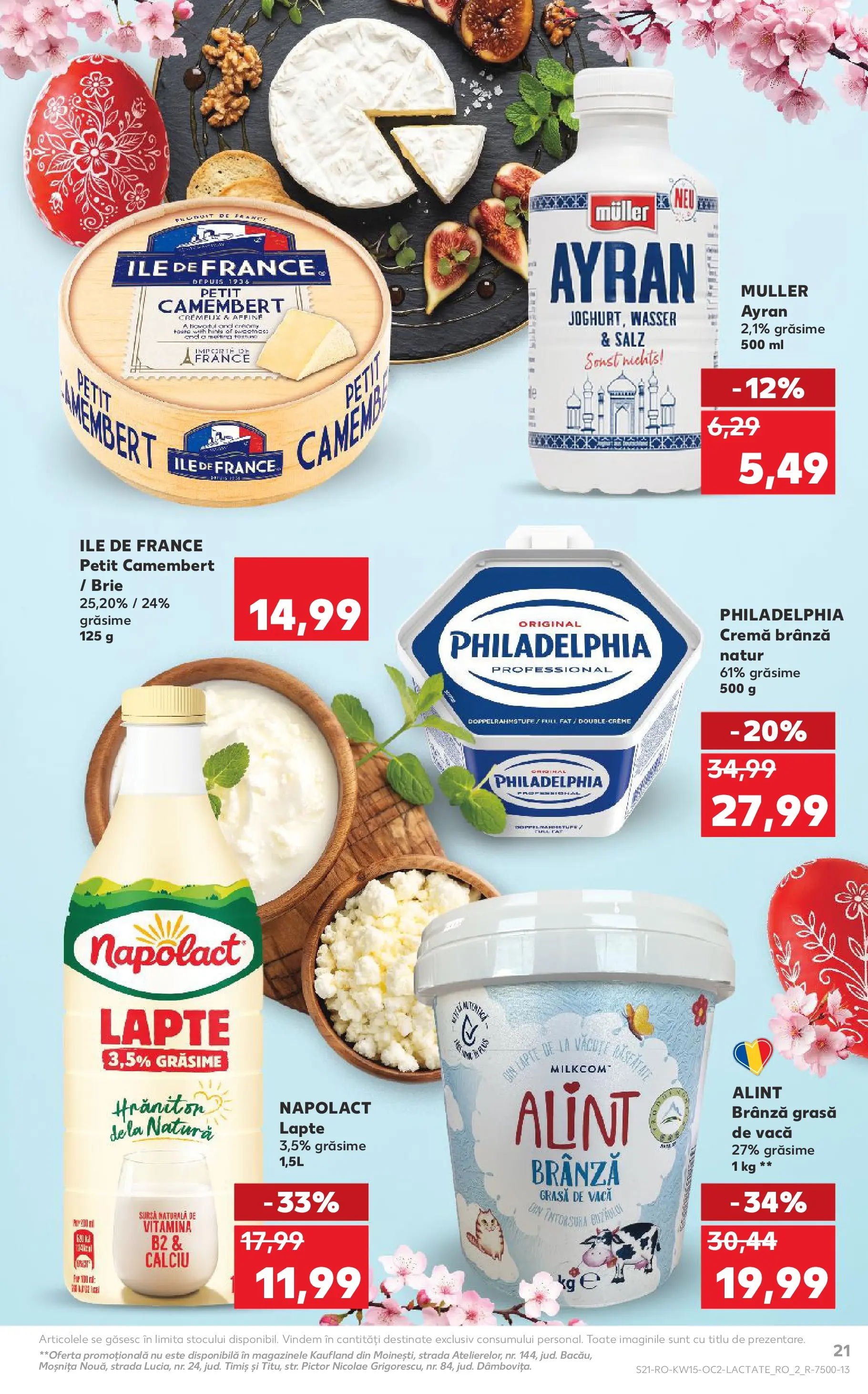 Kaufland Viseu de Sus 08.04.2026 - Revista si Oferta | Pagină: 21 | Produse: Lapte, Brânză, Cremă