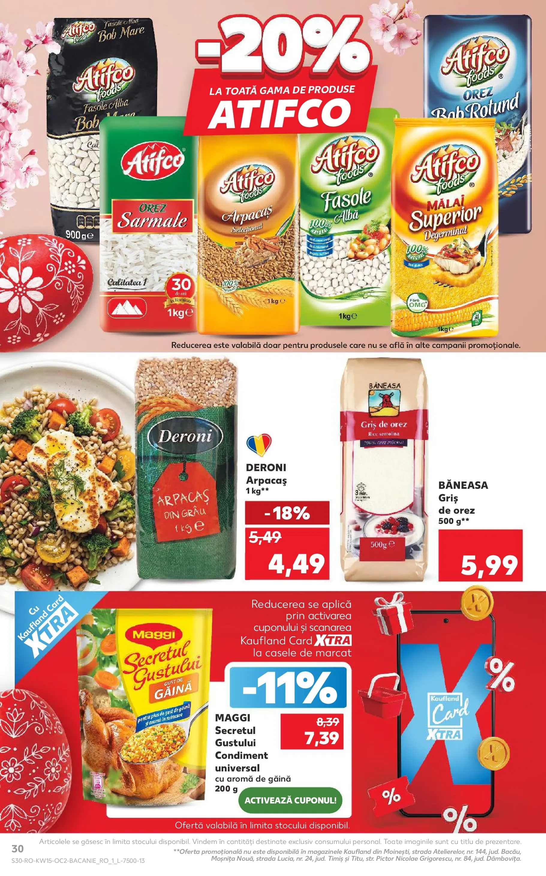 Kaufland Viseu de Sus 08.04.2026 - Revista si Oferta | Pagină: 30 | Produse: Orez, Mălai, Fasole albă