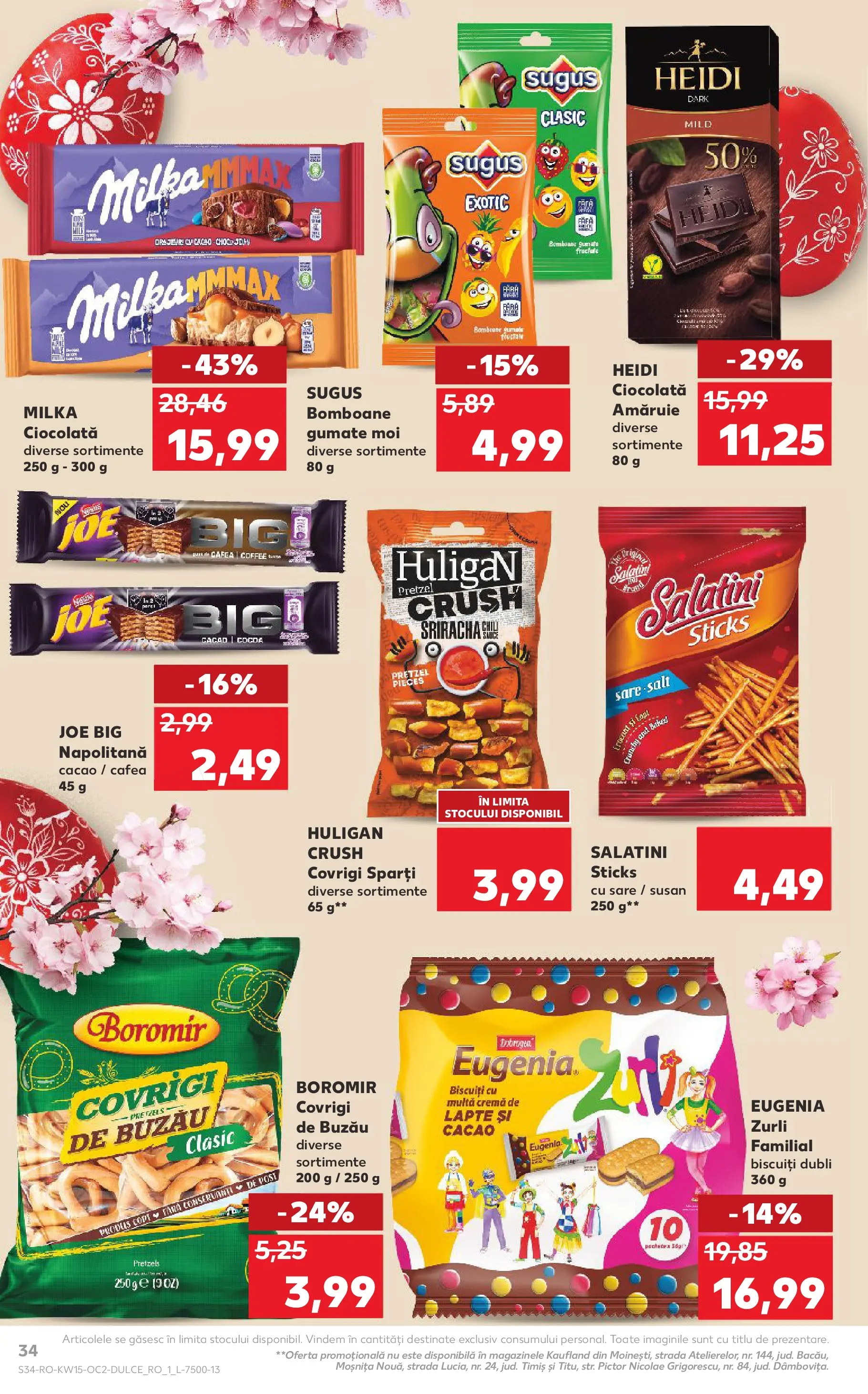 Kaufland Viseu de Sus 08.04.2026 - Revista si Oferta | Pagină: 34 | Produse: Lapte, Cafea, Ciocolată, Biscuiți