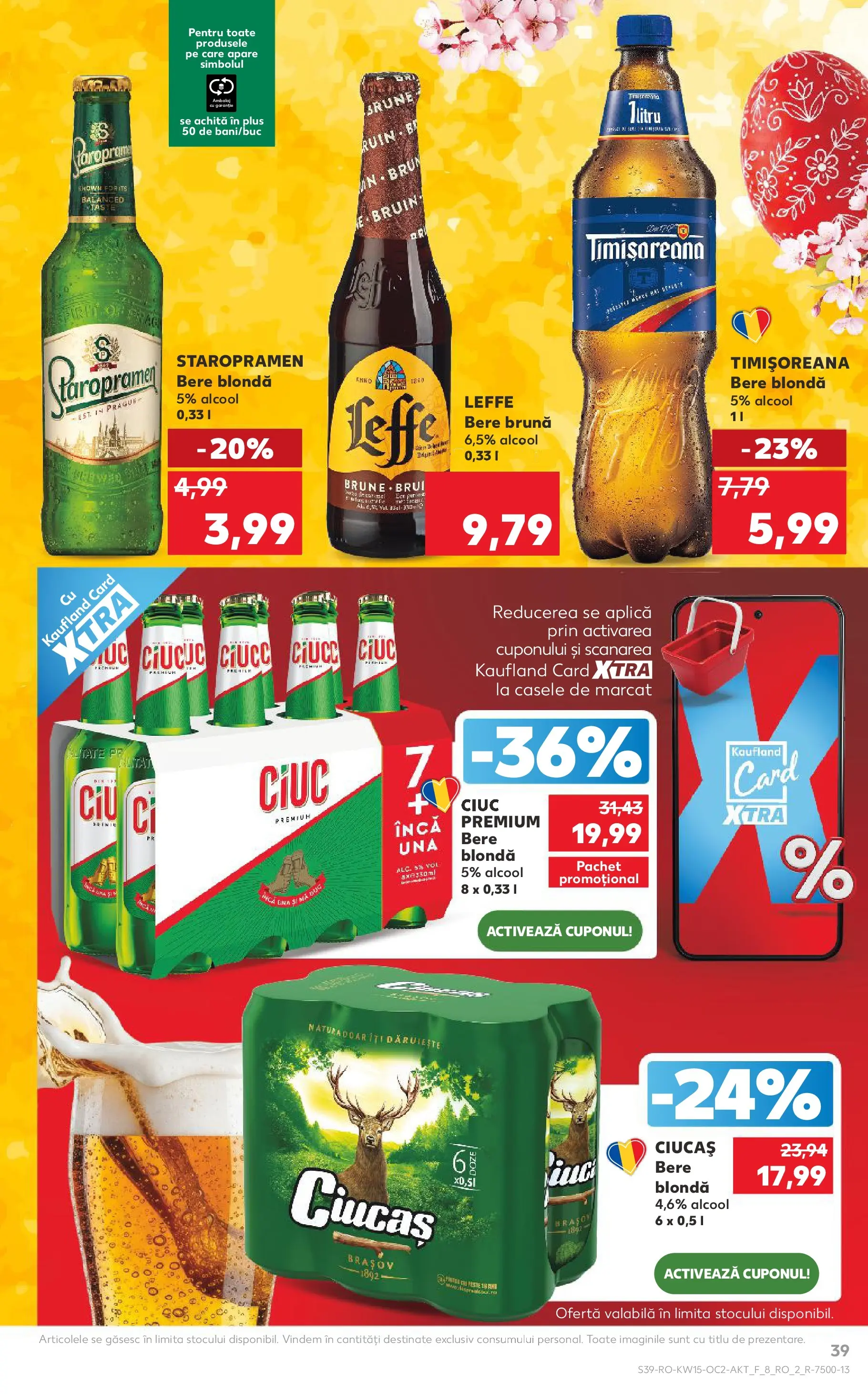 Kaufland Viseu de Sus 08.04.2026 - Revista si Oferta | Pagină: 39 | Produse: Bere