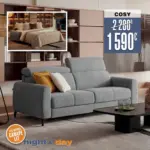 Home Salons Nuit et jour. Profitez de nos offres de canap&eacute;s-lit en promotion. - au 30.04.2026