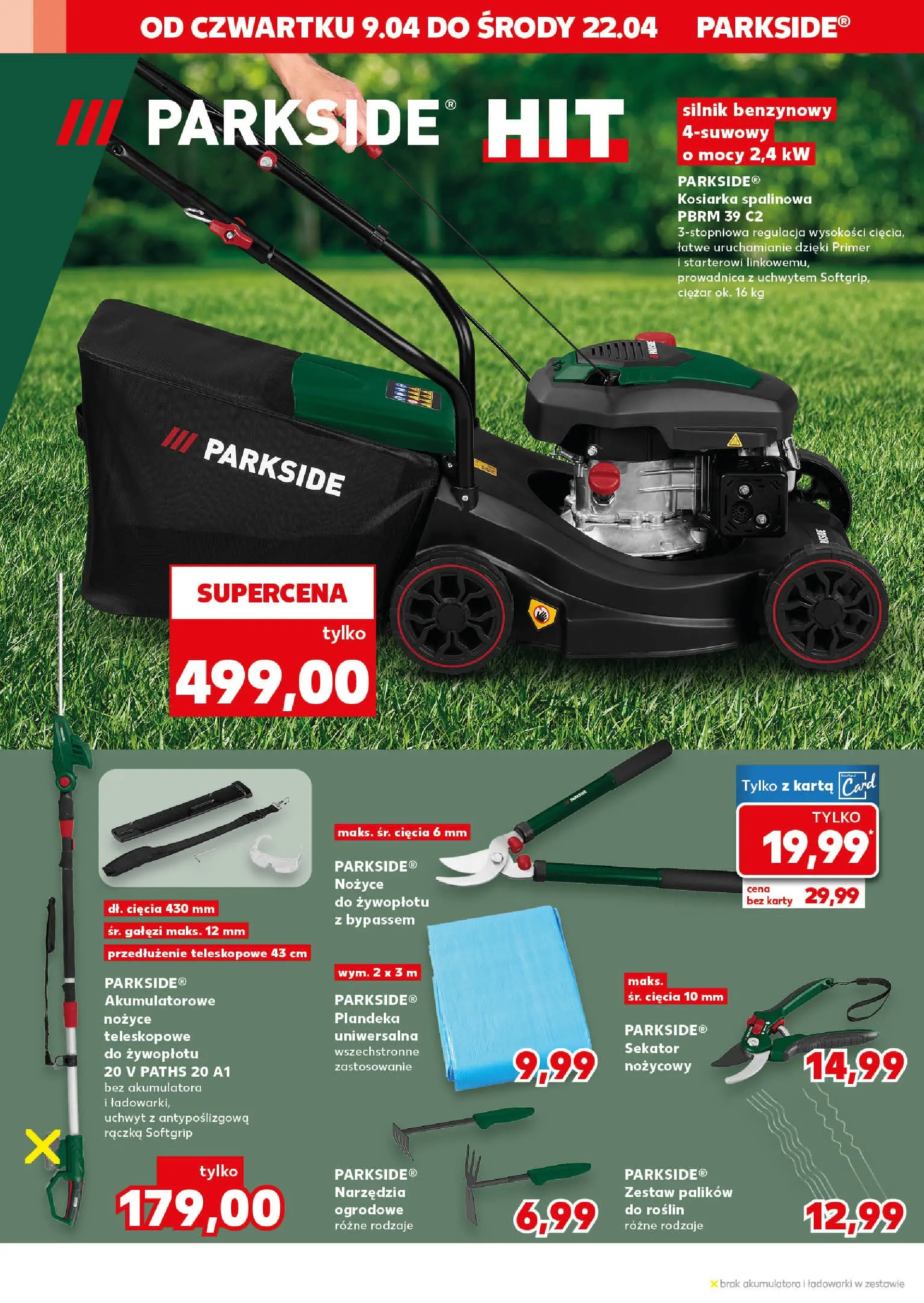 Kaufland gazetka - Złap Okazje od 09.04.2026 - od jutra PDF | Strona: 6 | Produkty: Karta, Sekator, Kosiarka