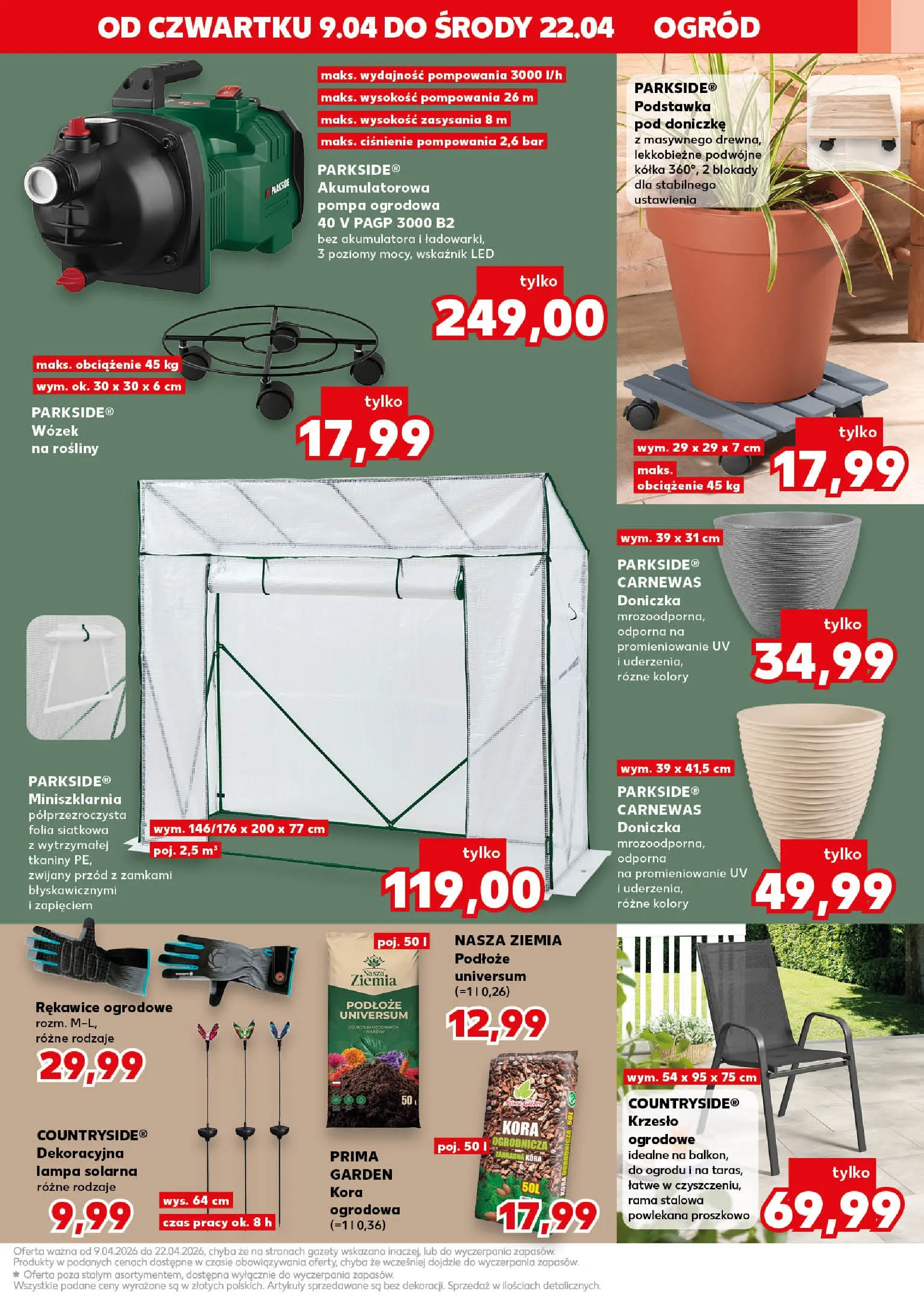 Kaufland gazetka - Złap Okazje od 09.04.2026 - od jutra PDF | Strona: 7 | Produkty: Ziemia, Doniczka, Lampa, Rosliny