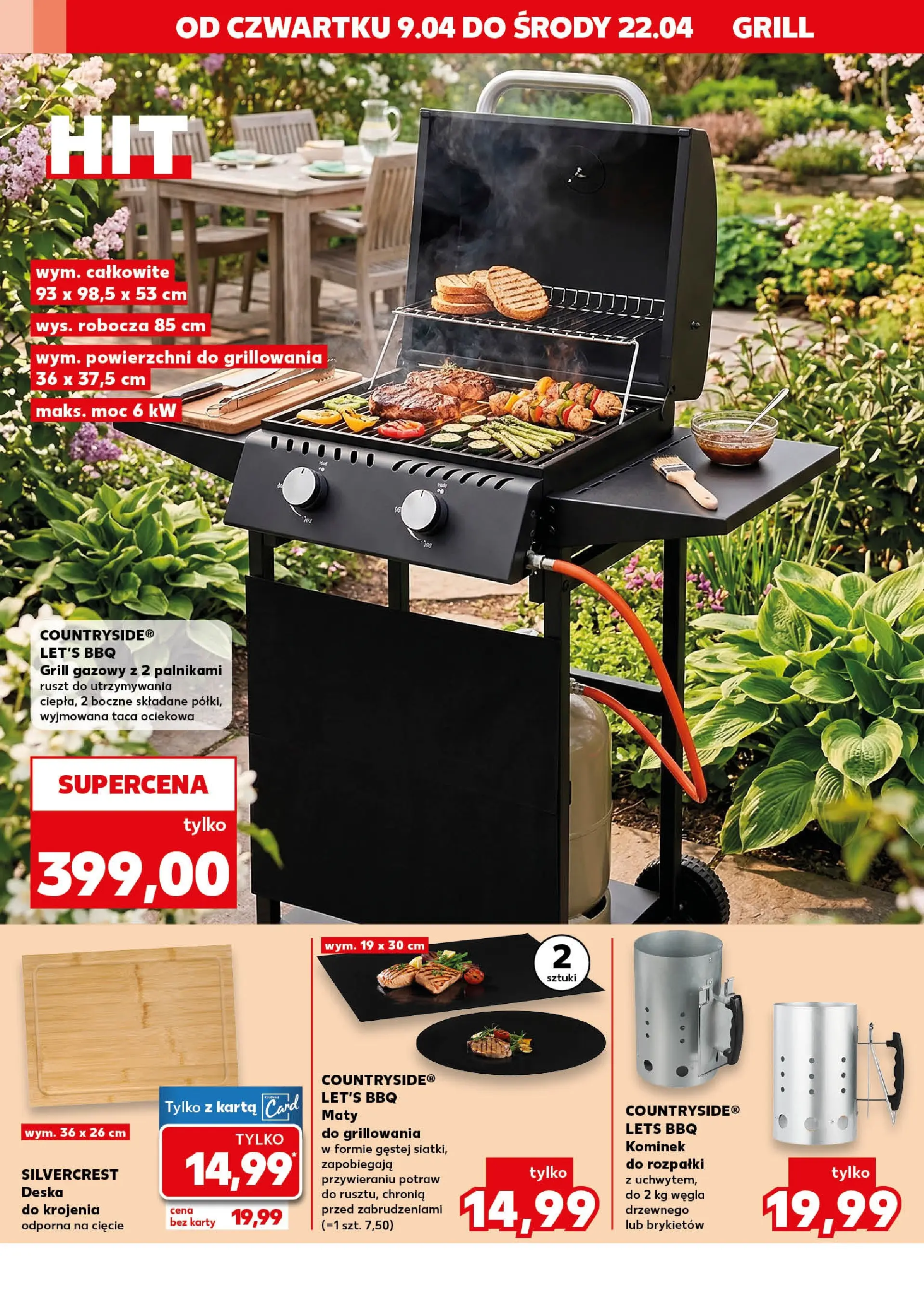 Kaufland gazetka - Złap Okazje od 09.04.2026 - od jutra PDF | Strona: 10 | Produkty: Karta, Grill, Grill gazowy, Ruszt