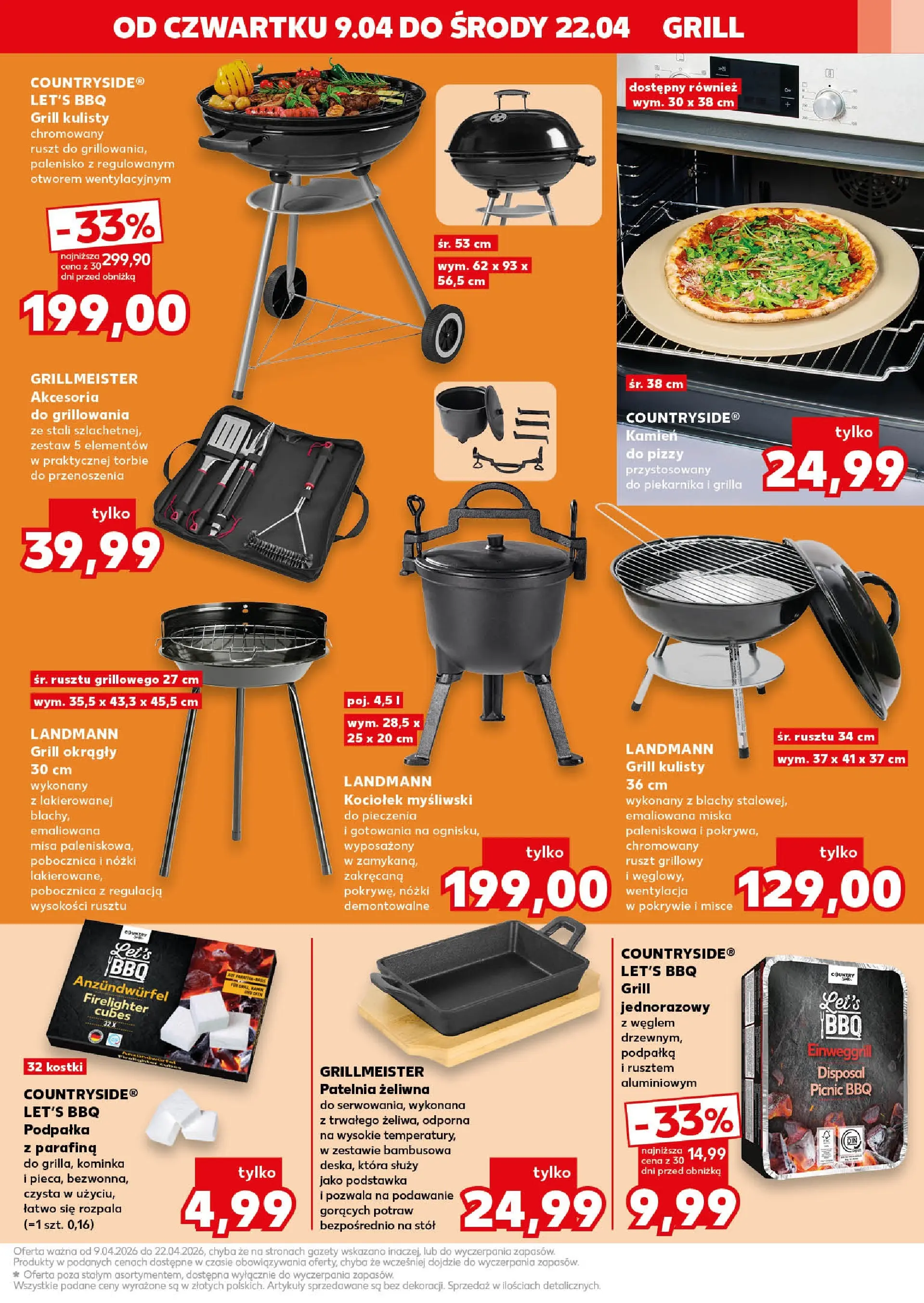Kaufland gazetka - Złap Okazje od 09.04.2026 - od jutra PDF | Strona: 11 | Produkty: Grill, Ruszt, Stół, Patelnia