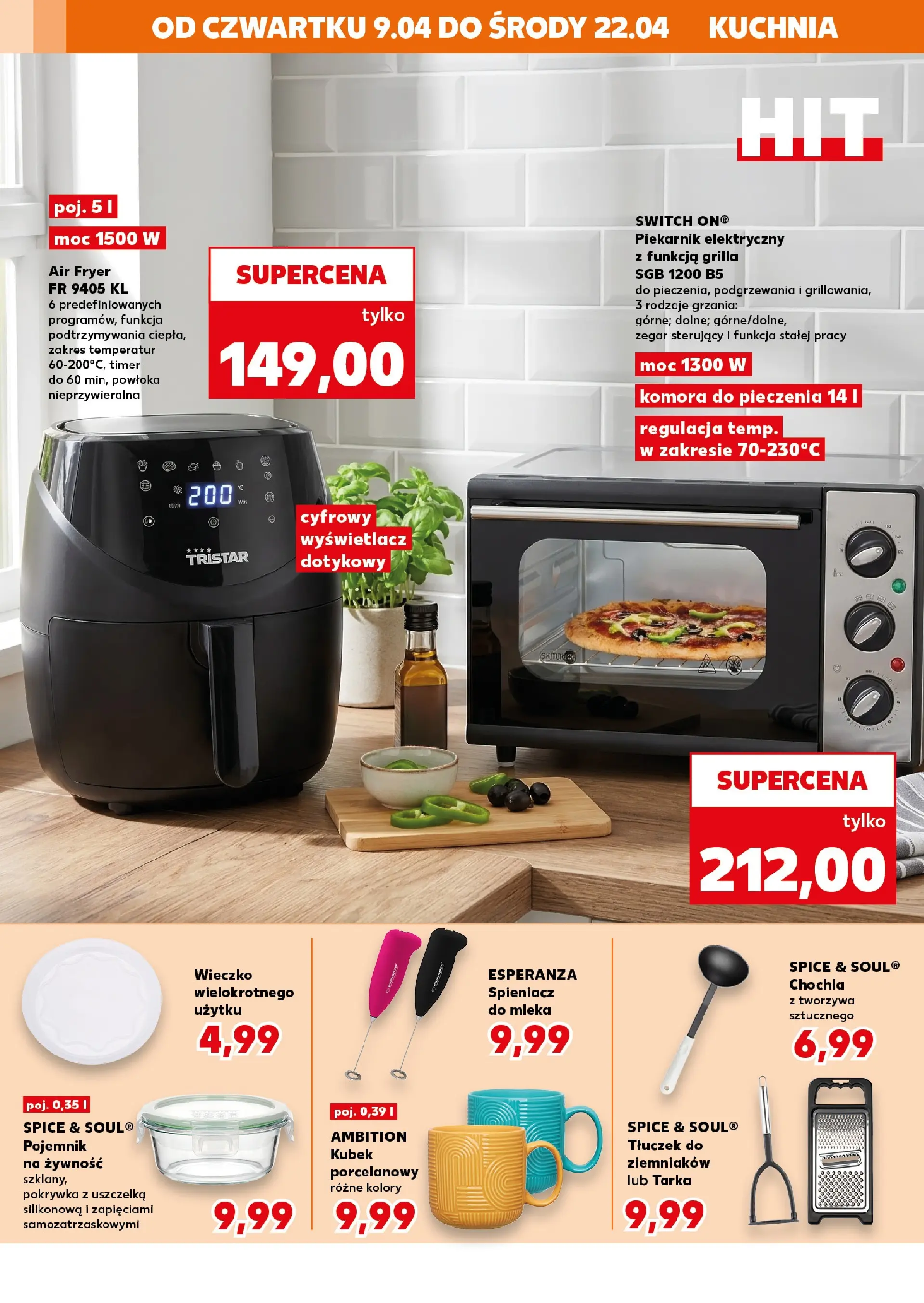 Kaufland gazetka - Złap Okazje od 09.04.2026 - od jutra PDF | Strona: 14 | Produkty: Piekarnik, Mleka, Zegar