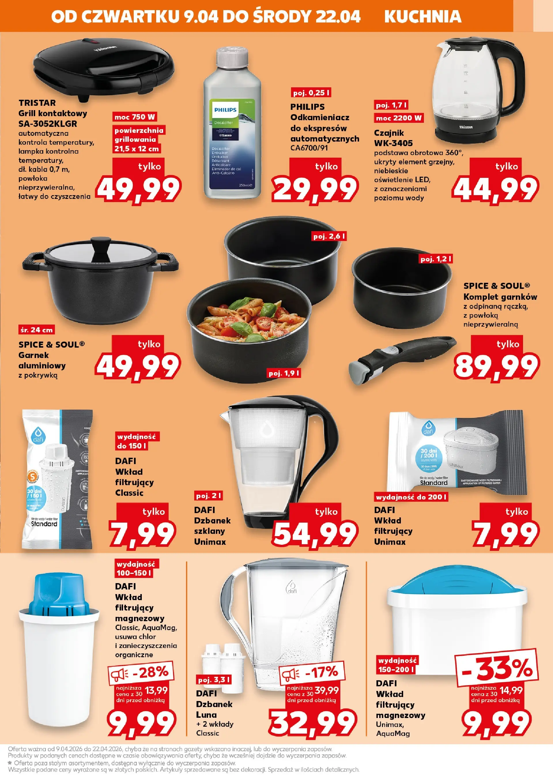 Kaufland gazetka - Złap Okazje od 09.04.2026 - od jutra PDF | Strona: 15 | Produkty: Dzbanek, Grill, Czajnik, Komplet garnków