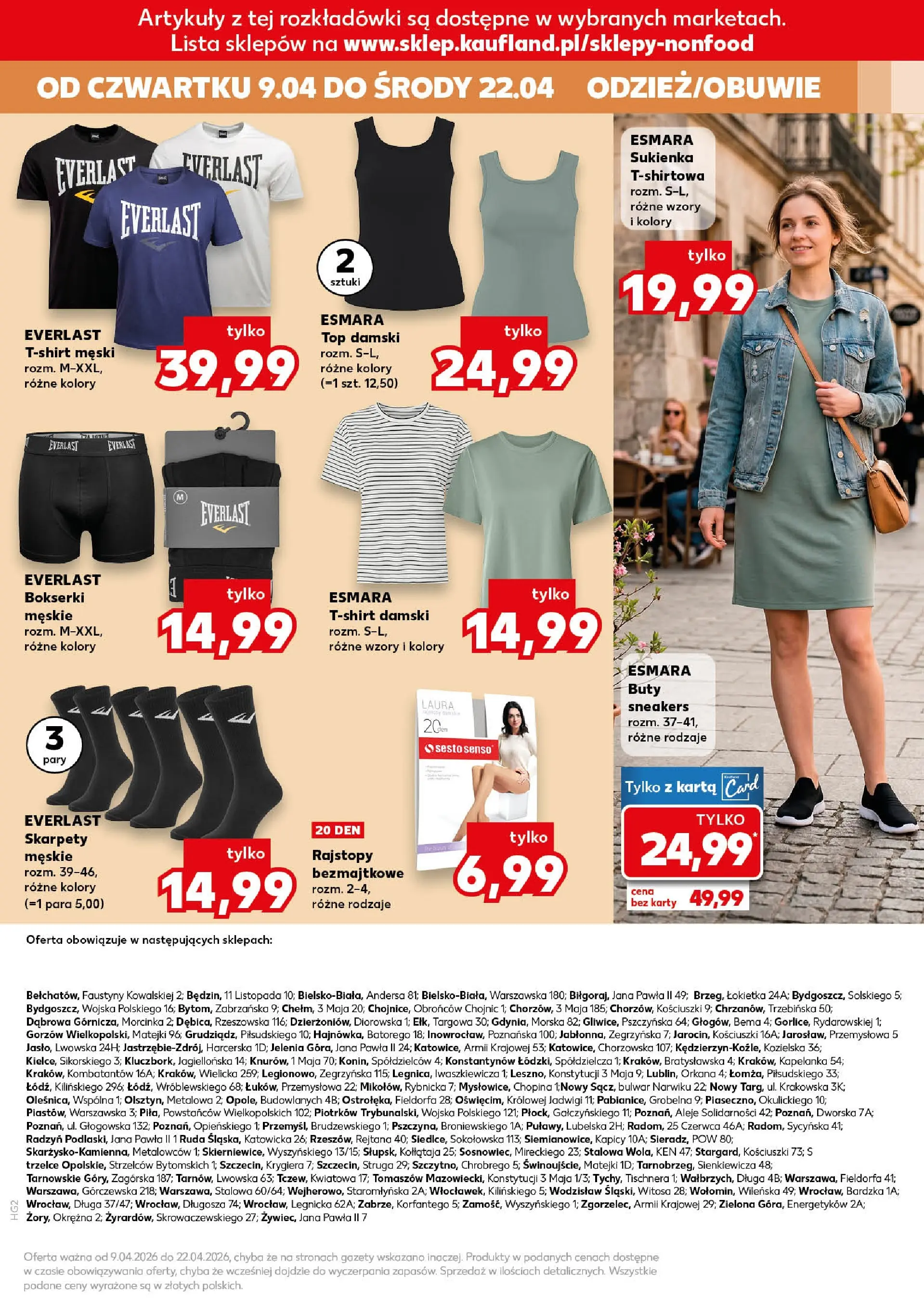 Kaufland gazetka - Złap Okazje od 09.04.2026 - od jutra PDF | Strona: 17 | Produkty: Skarpety, Bokserki, Buty, Sukienka