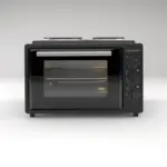 ЗОРА Готварска печка (мини) Crown CMO-355BF , 2 ток , Черен