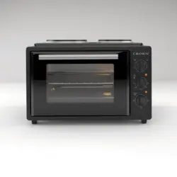 Готварска печка (мини) Crown CMO-355BF , 2 ток , Черен