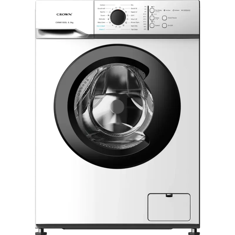 Пералня Crown CWM6100SL , 1000 об./мин., 6.00 kg, A , Бял