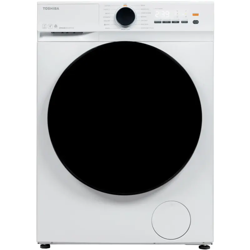 Пералня Toshiba TW-T21BU80UWBK(WW) , 1200 об./мин., 7.00 kg, A , Бял