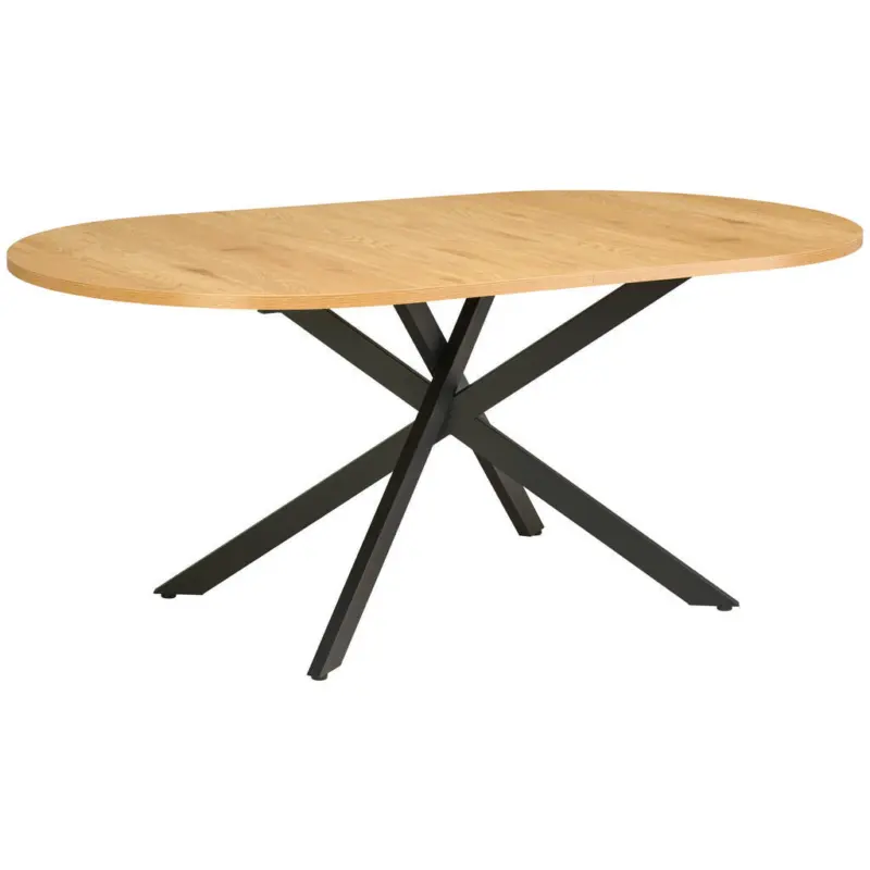 Esstisch in Metall, Holzwerkstoff 180/100/75 cm