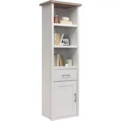 Standregal 60/201/43 cm Wei&szlig;, Tr&uuml;ffeleichefarben