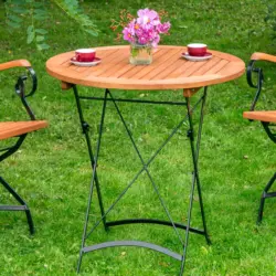 Gartenklapptisch Schlossgarten Natur klappbar ca. 70x74x70cm