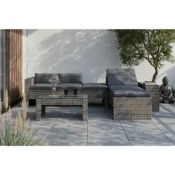 Loungegarnitur 192/65/82 cm Eisen