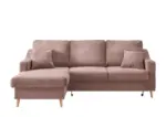 M&ouml;belix Ecksofa Valentina Rosa Cord
